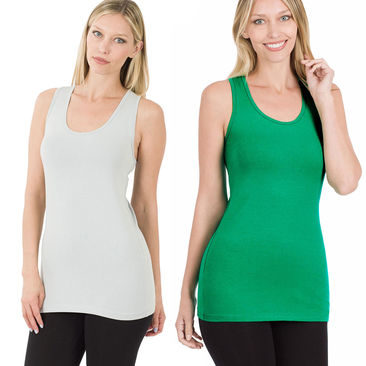 Racerback Tank Top Cotton Spandex Pack Of 4
