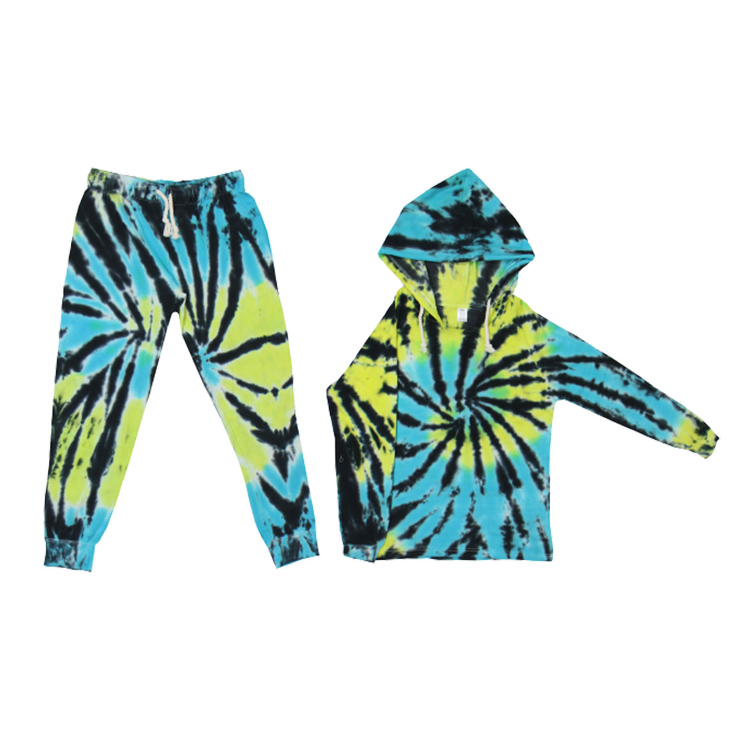 Women's Solid And Tie Dye 2-Piece Hoodie & Jogger Sets