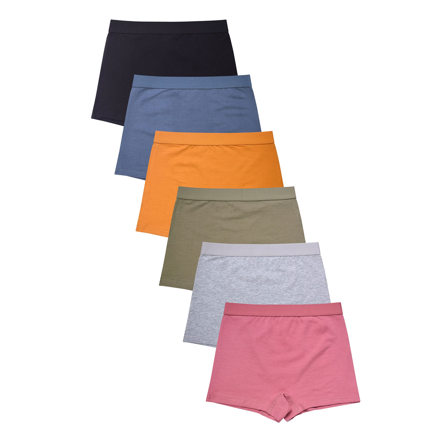 Ladies Cotton Boyshorts Pack Of 6 And 12