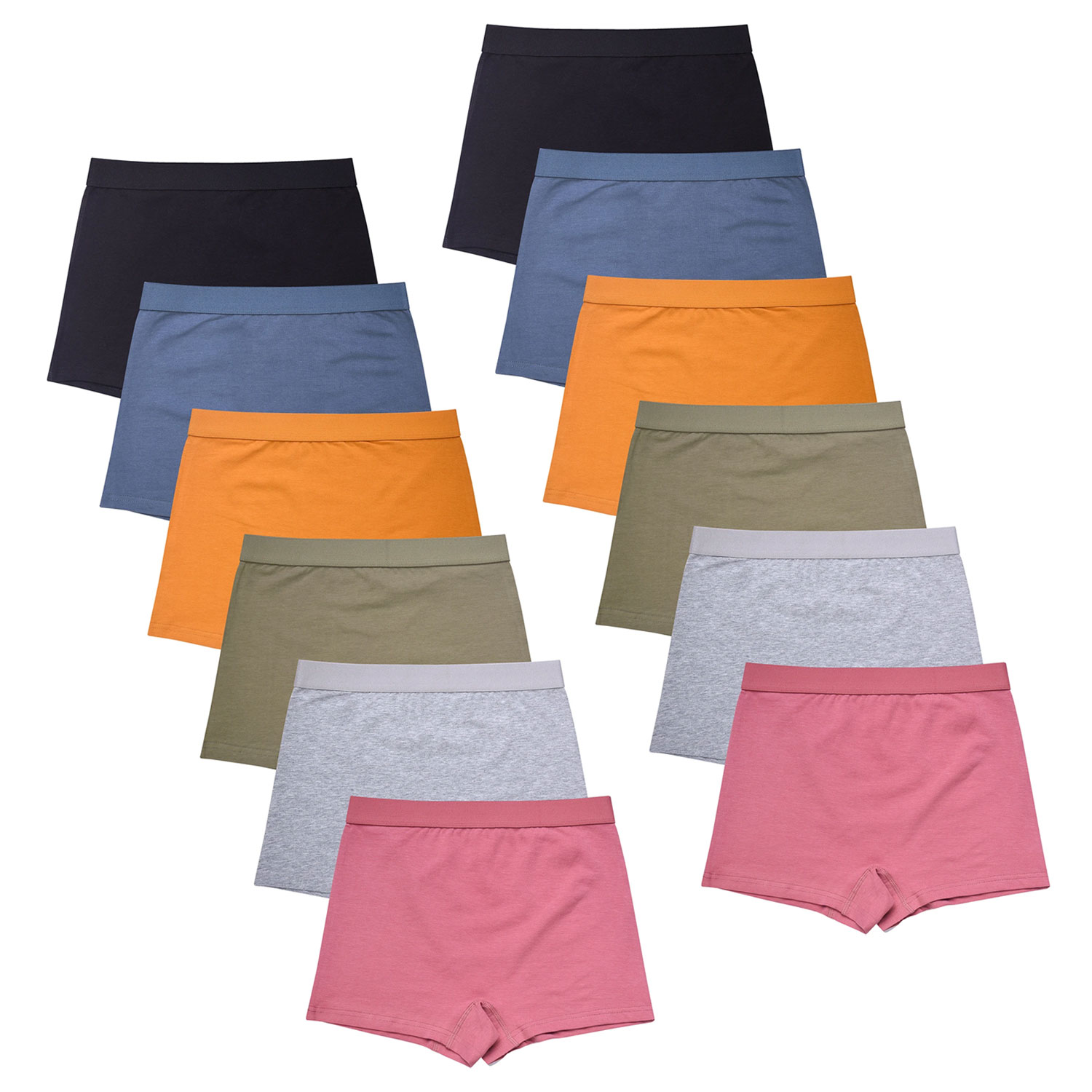 Ladies Cotton Boyshorts Pack Of 6 And 12