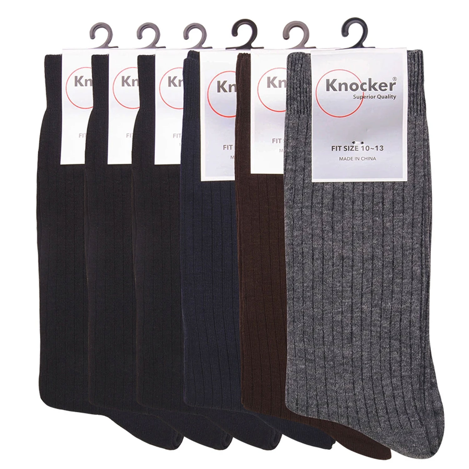 Men's Dress Socks - 6 Pair