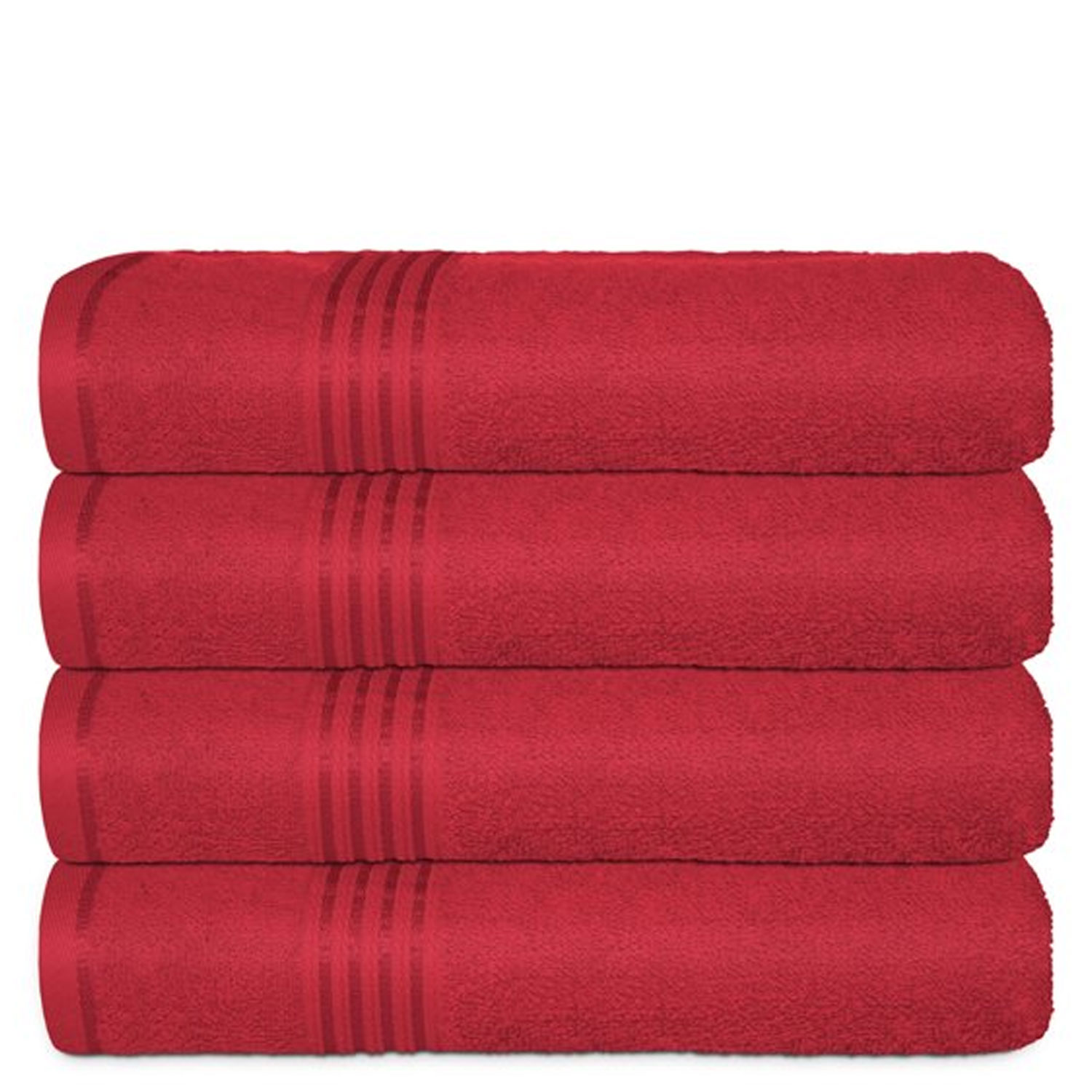 100% Cotton Bath Towel Set, 4 Piece