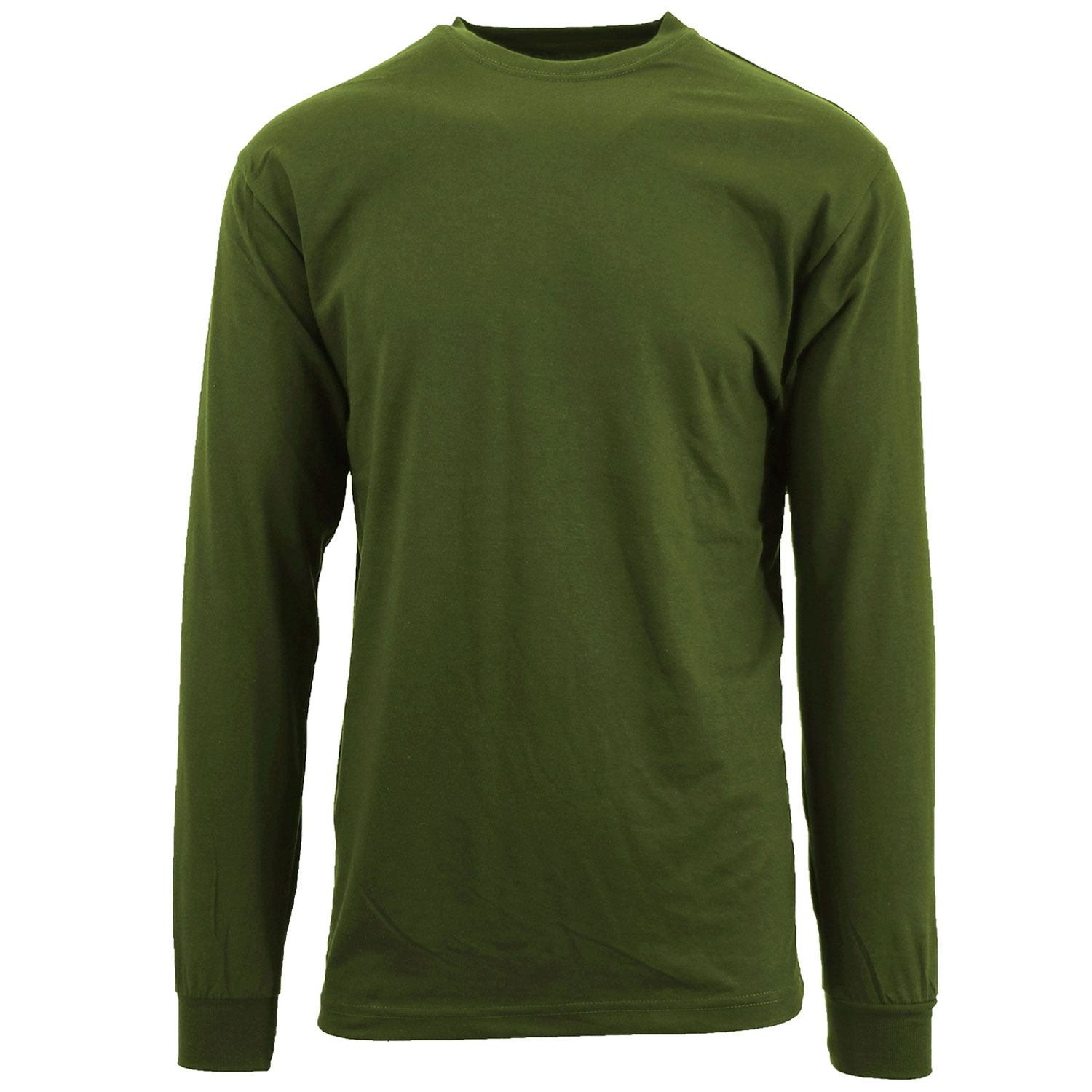 Men's Long Sleeve Crew Neck Basic Tee