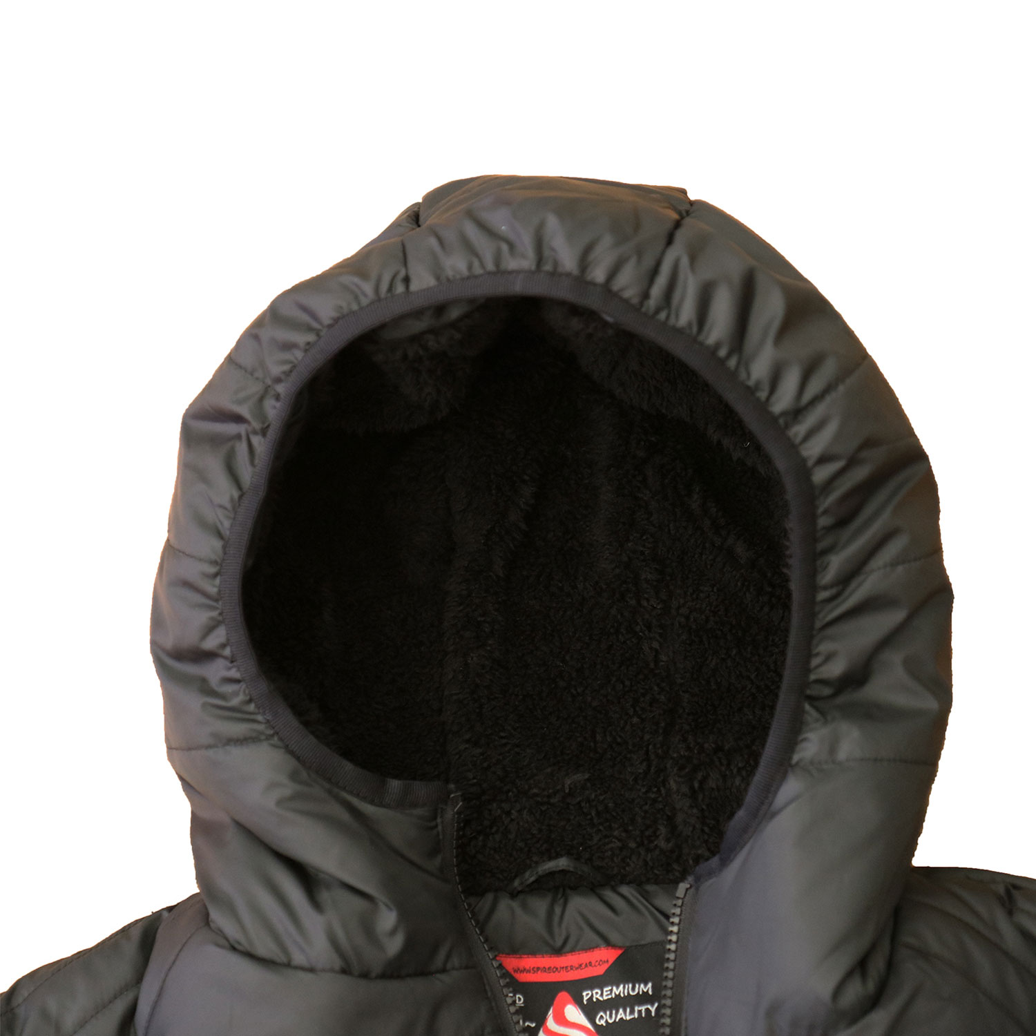 Men's Sherpa-Lined Hooded Puffer Jacket