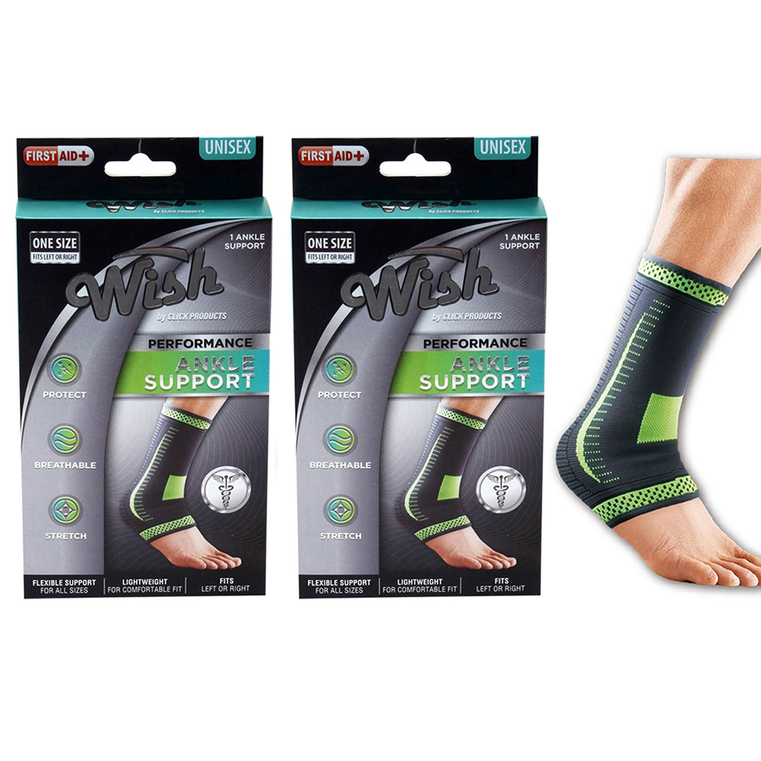 Flexible Stretch Joint Compression Sleeve Support Brace 1 And 2 Packs