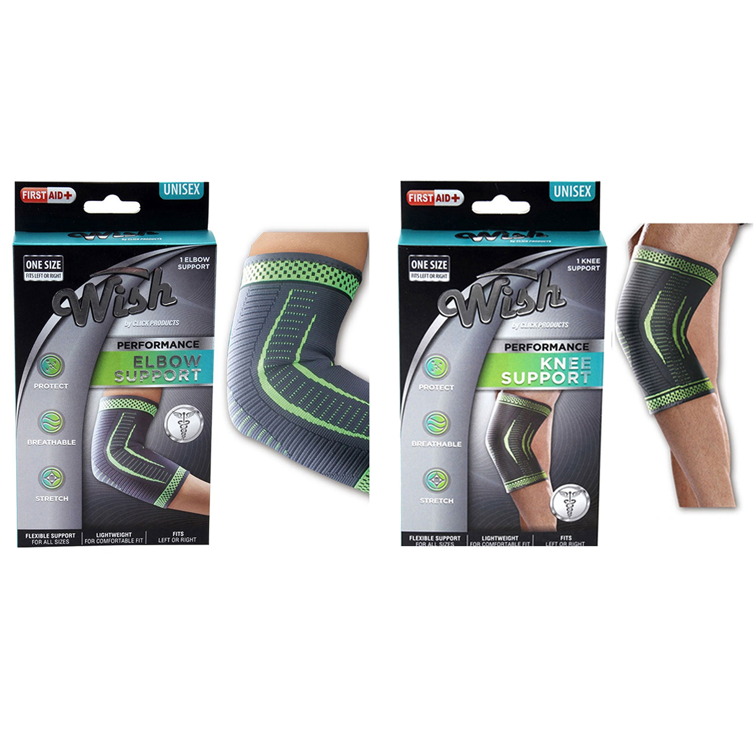 Flexible Stretch Joint Compression Sleeve Support Brace 1 And 2 Packs