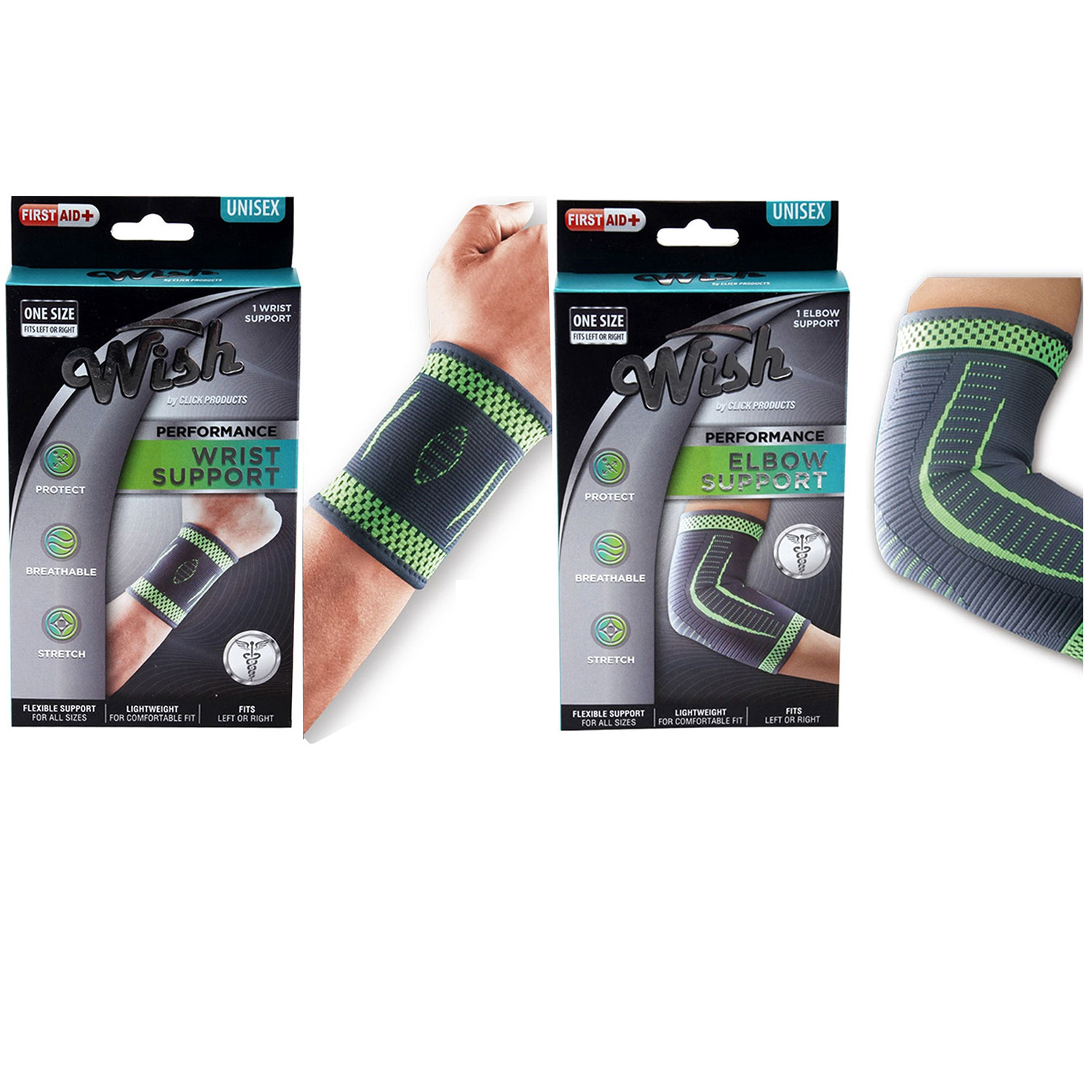 Flexible Stretch Joint Compression Sleeve Support Brace 1 And 2 Packs