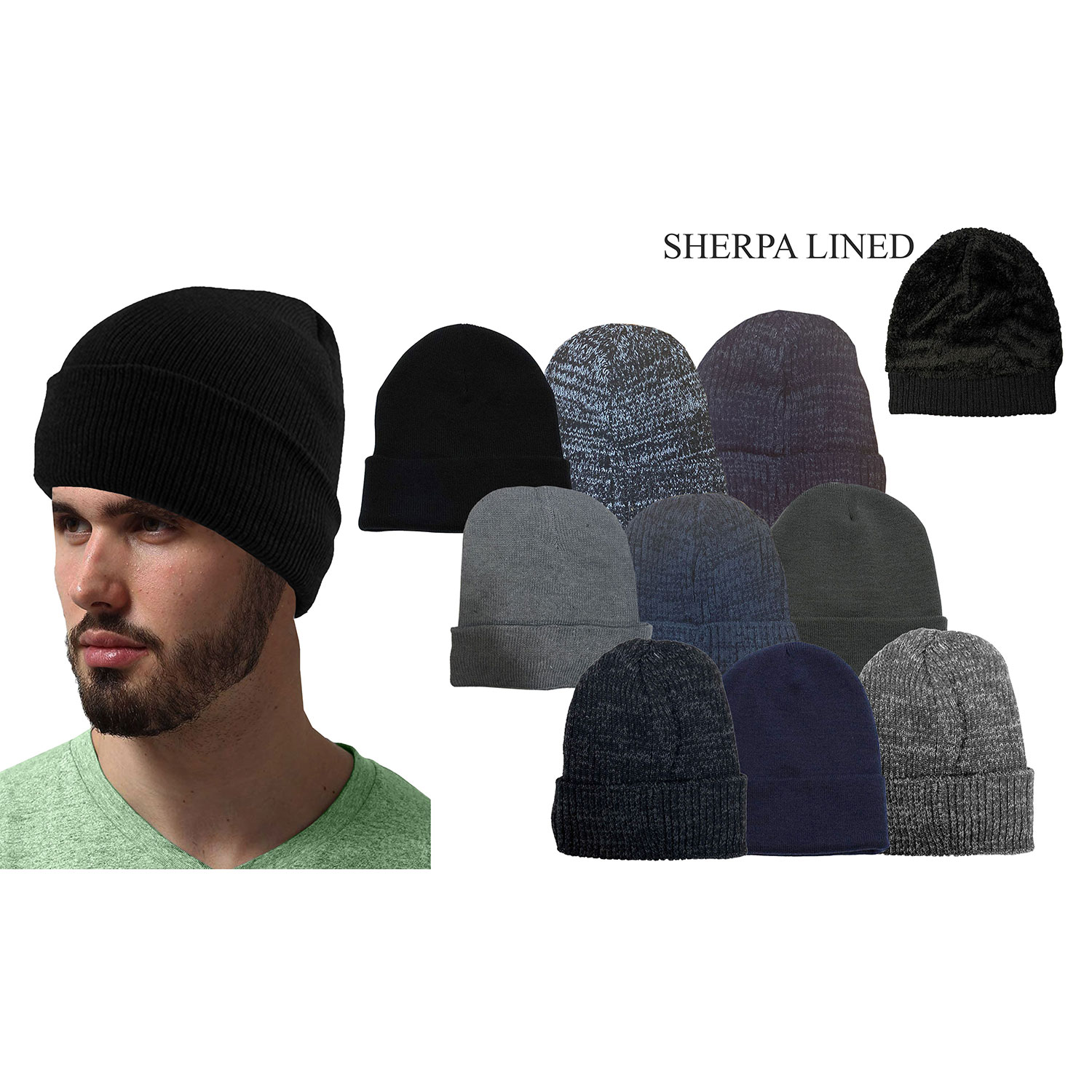 Men's 5-Piece Sherpa Winter Gift Set