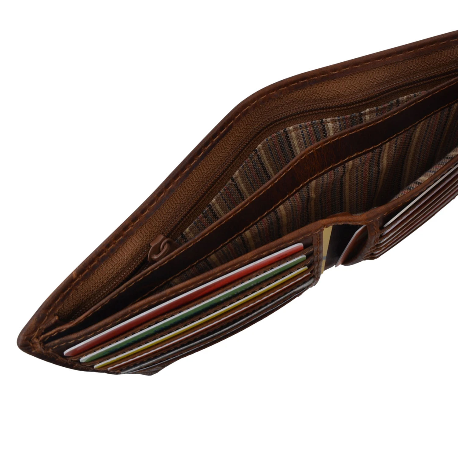 Crafted With Simplicity Distressed Brown Vintage Wallet