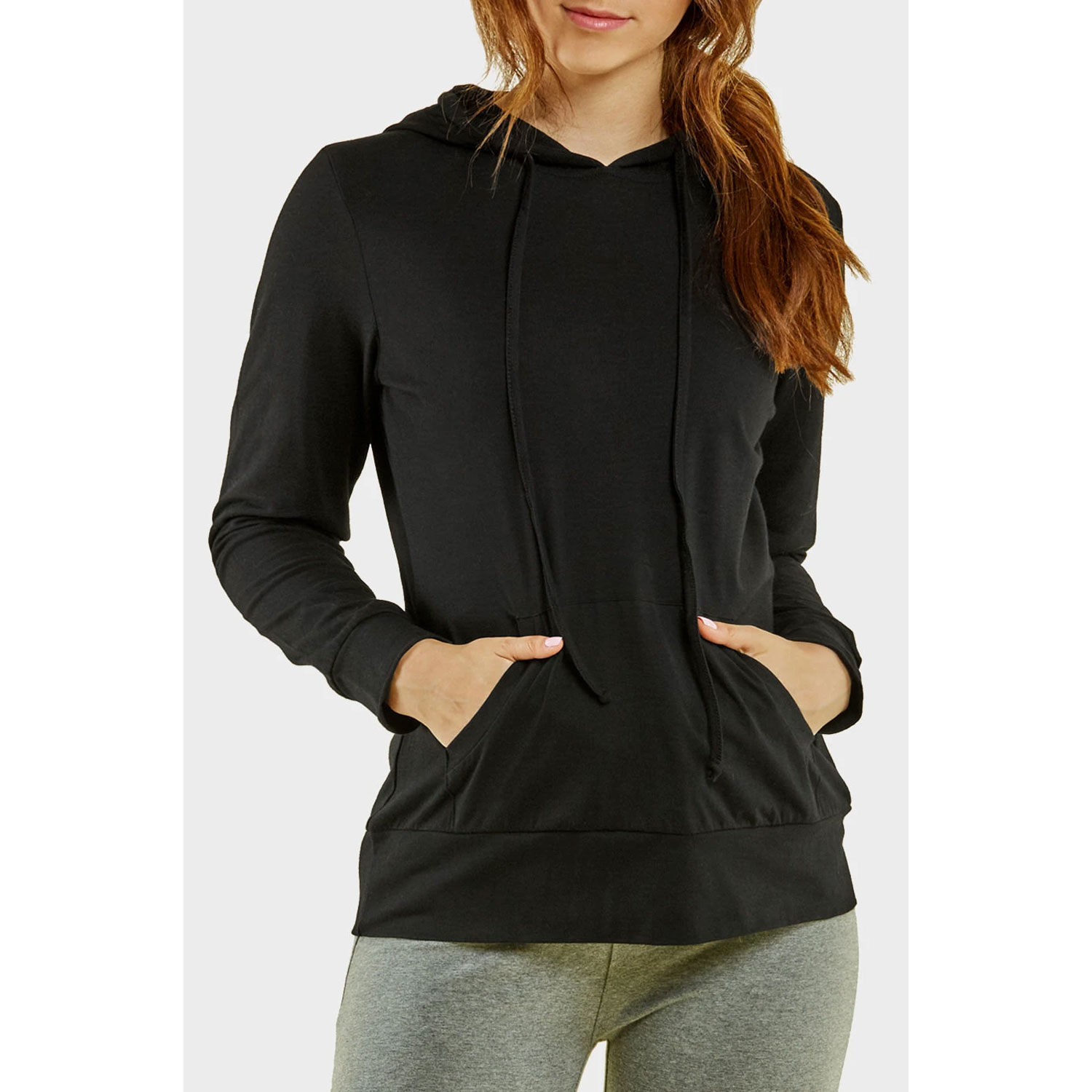 Ladies Thin Pullover Hoodie