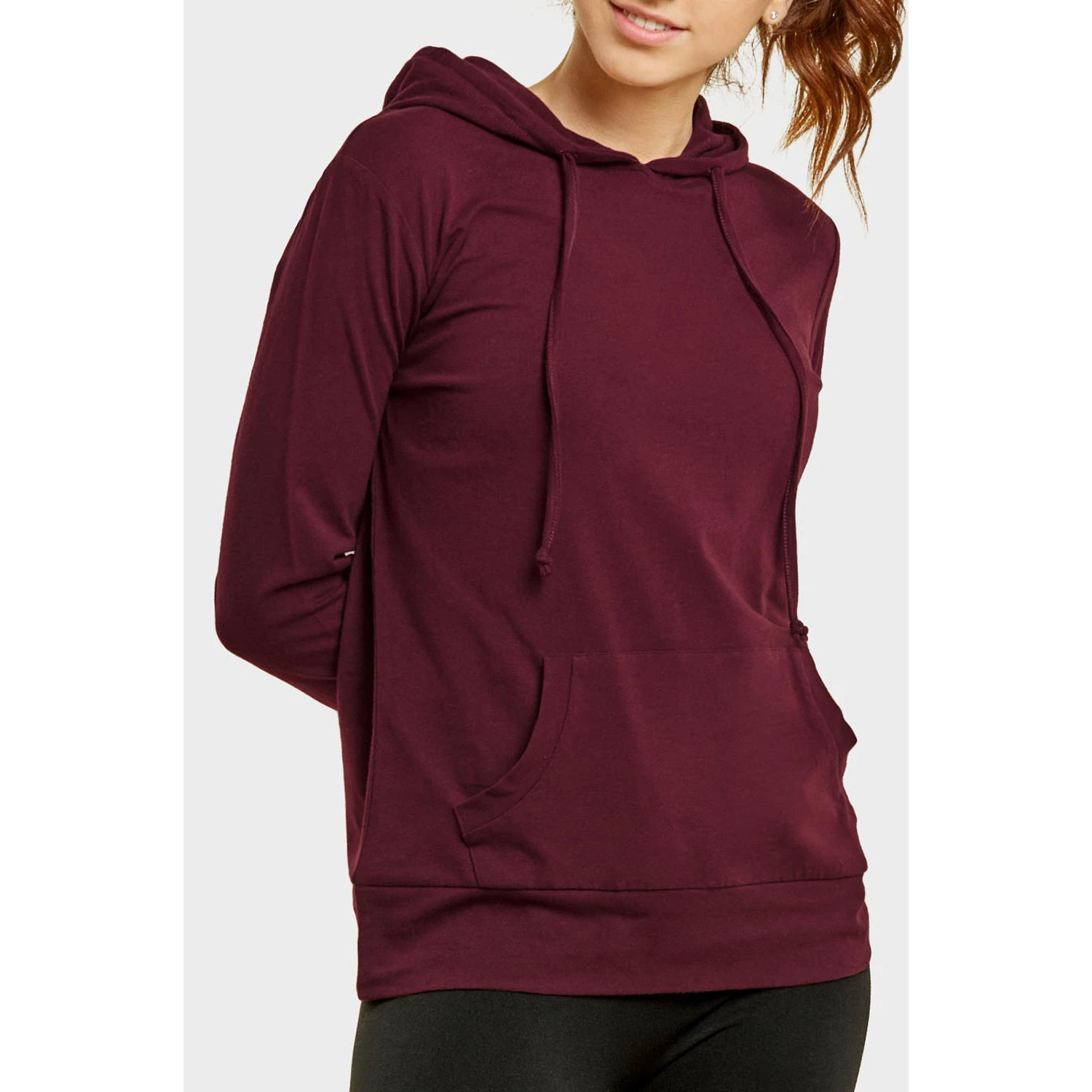 Ladies Thin Pullover Hoodie