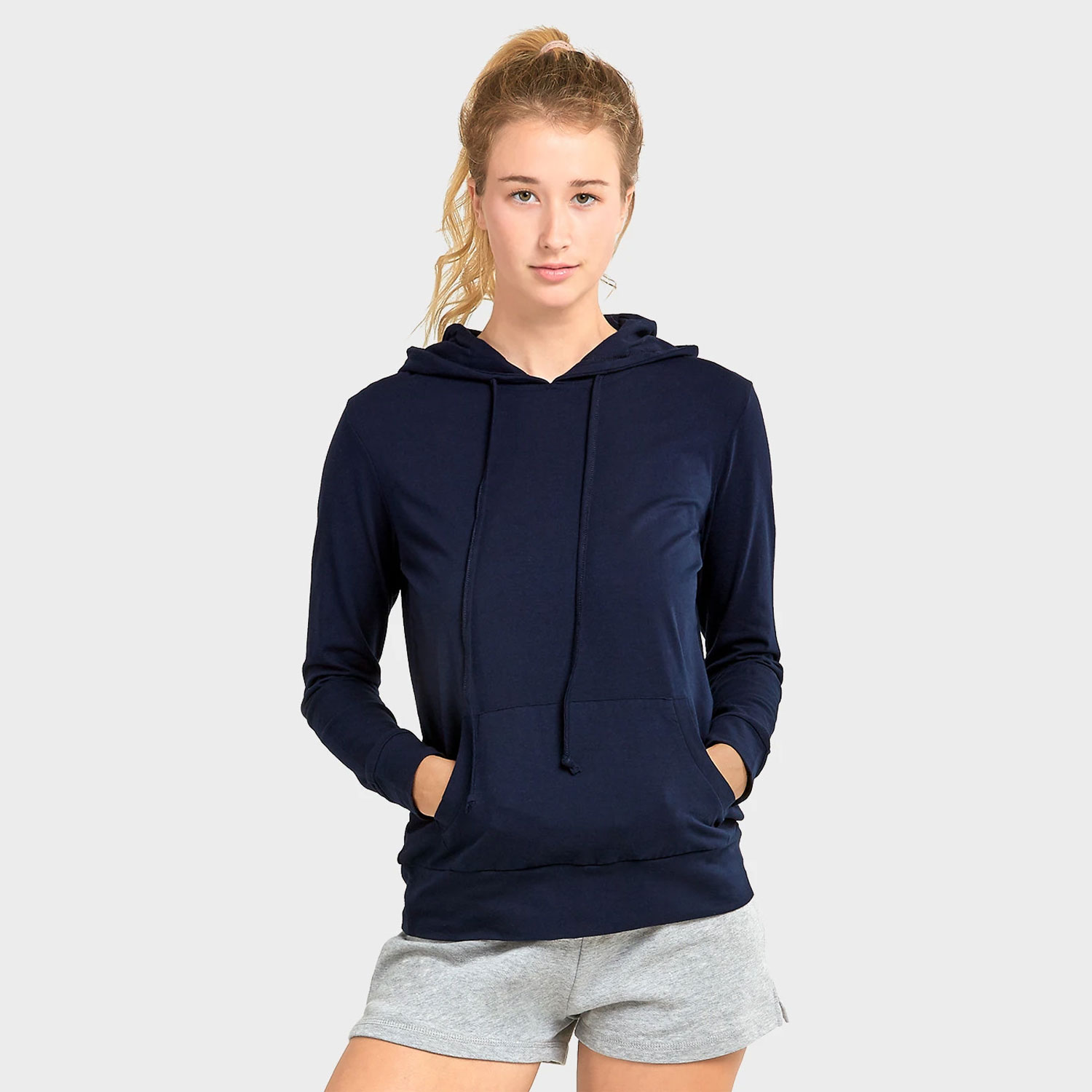 Ladies Thin Pullover Hoodie