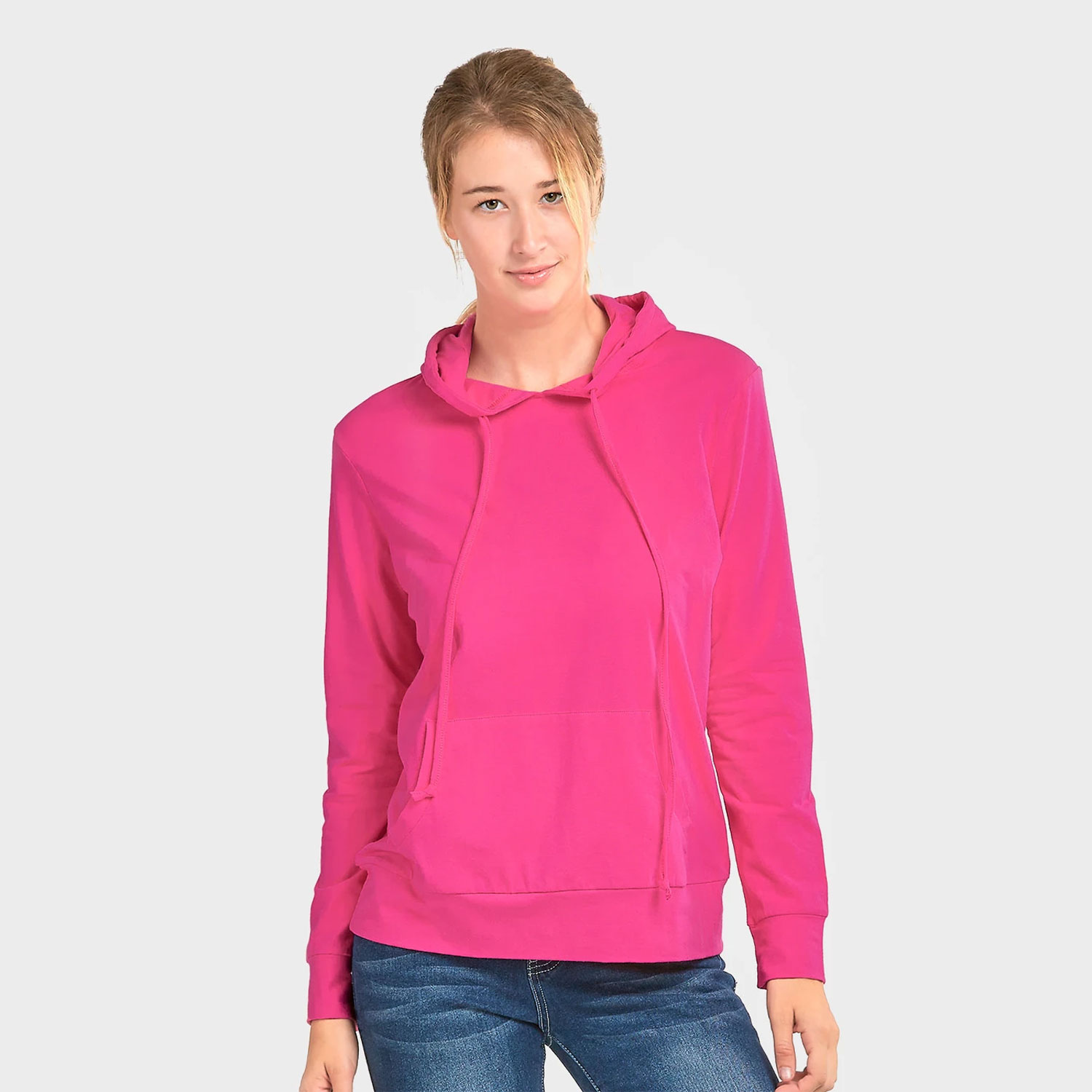 Ladies Thin Pullover Hoodie