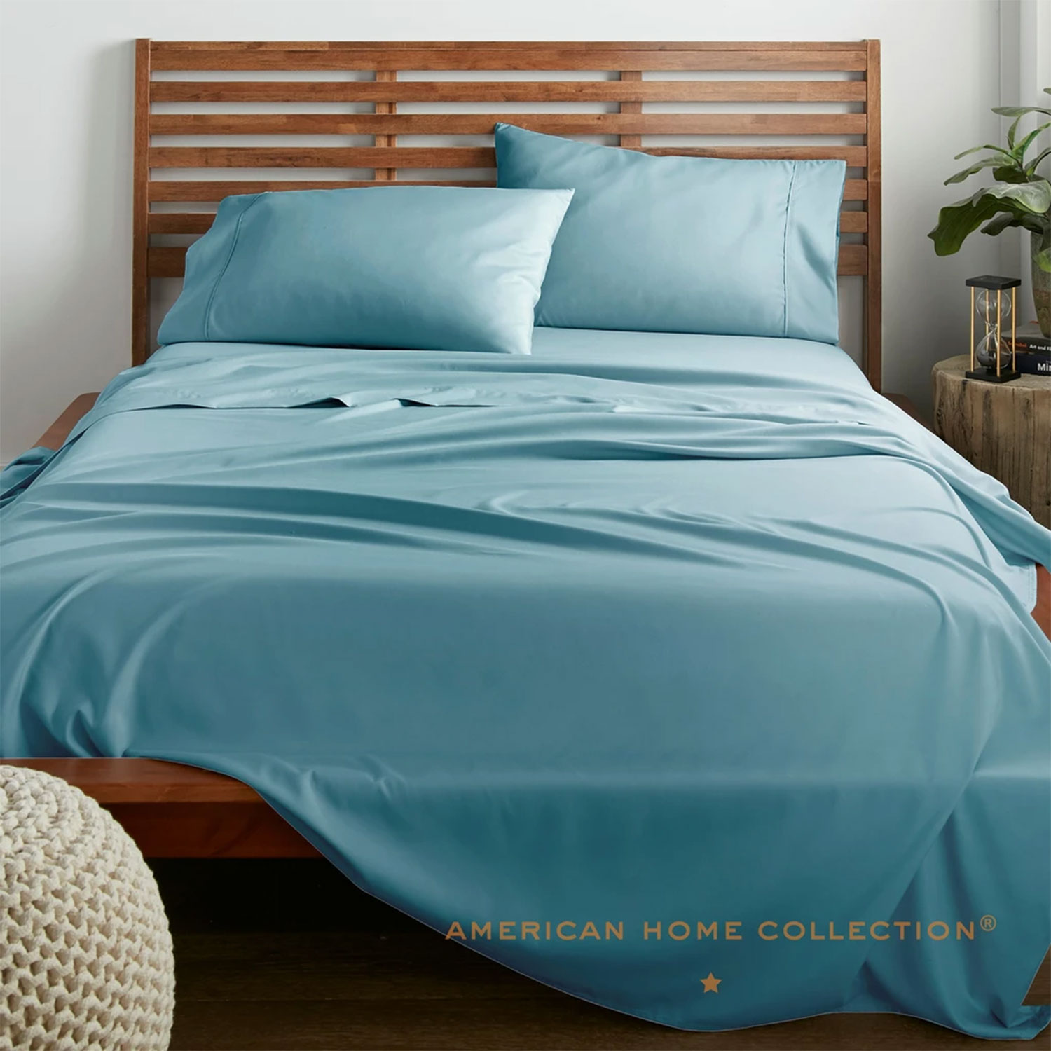 Ultra Soft 4 Piece Microfiber Bedding Sheets And Pillowcases Set-American Home Collection 