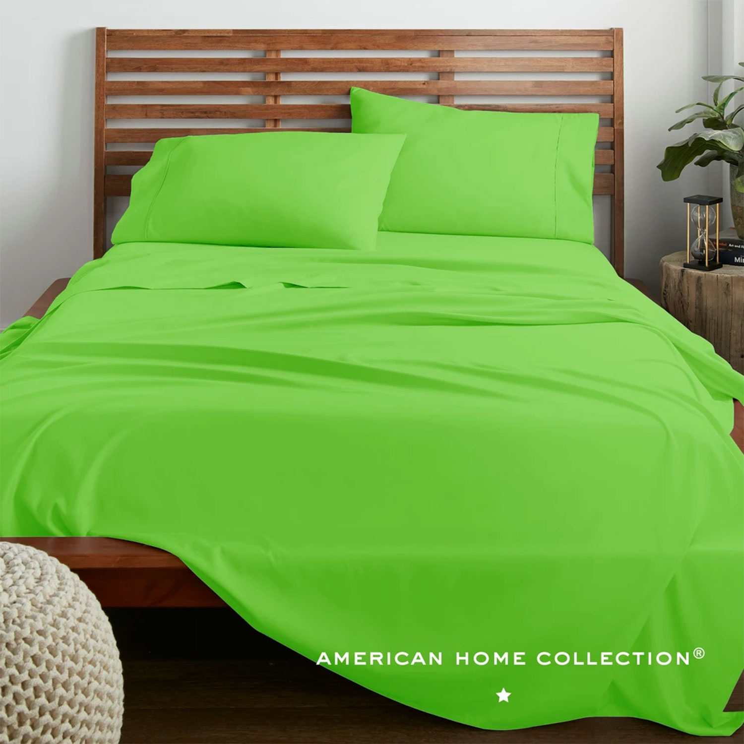 Ultra Soft 4 Piece Microfiber Bedding Sheets And Pillowcases Set-American Home Collection 