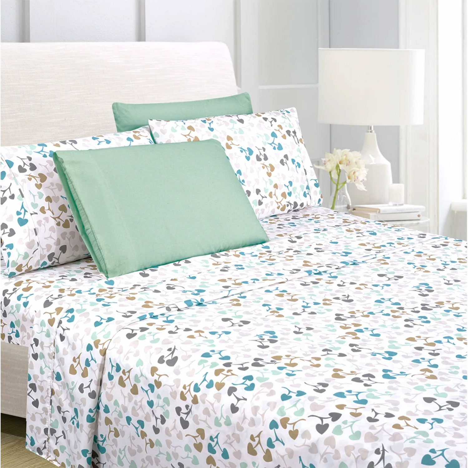 Heart Leaf Romance Sheet Set- American Home Collection