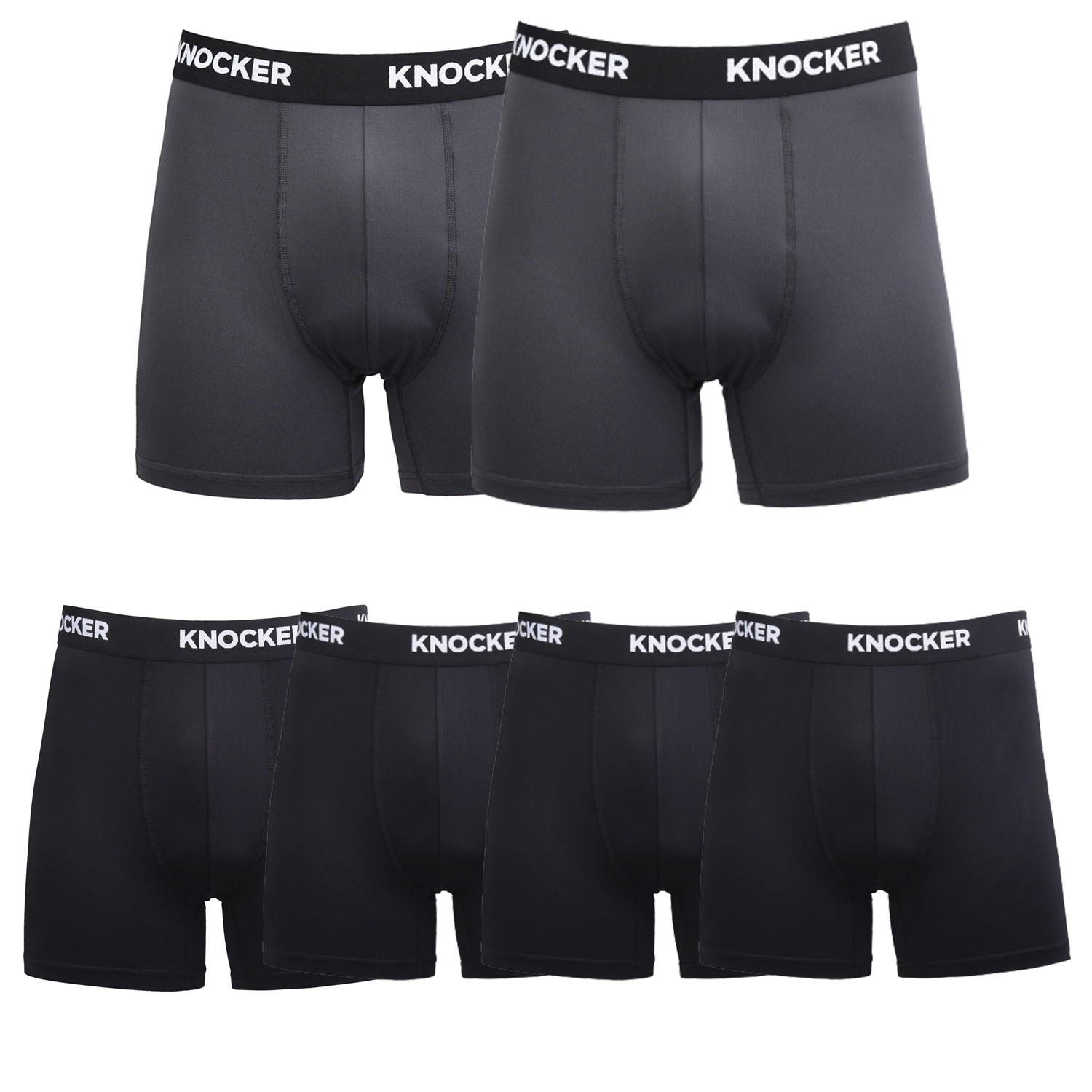 Knocker Men's Performance Boxer Briefs Pack Of 6