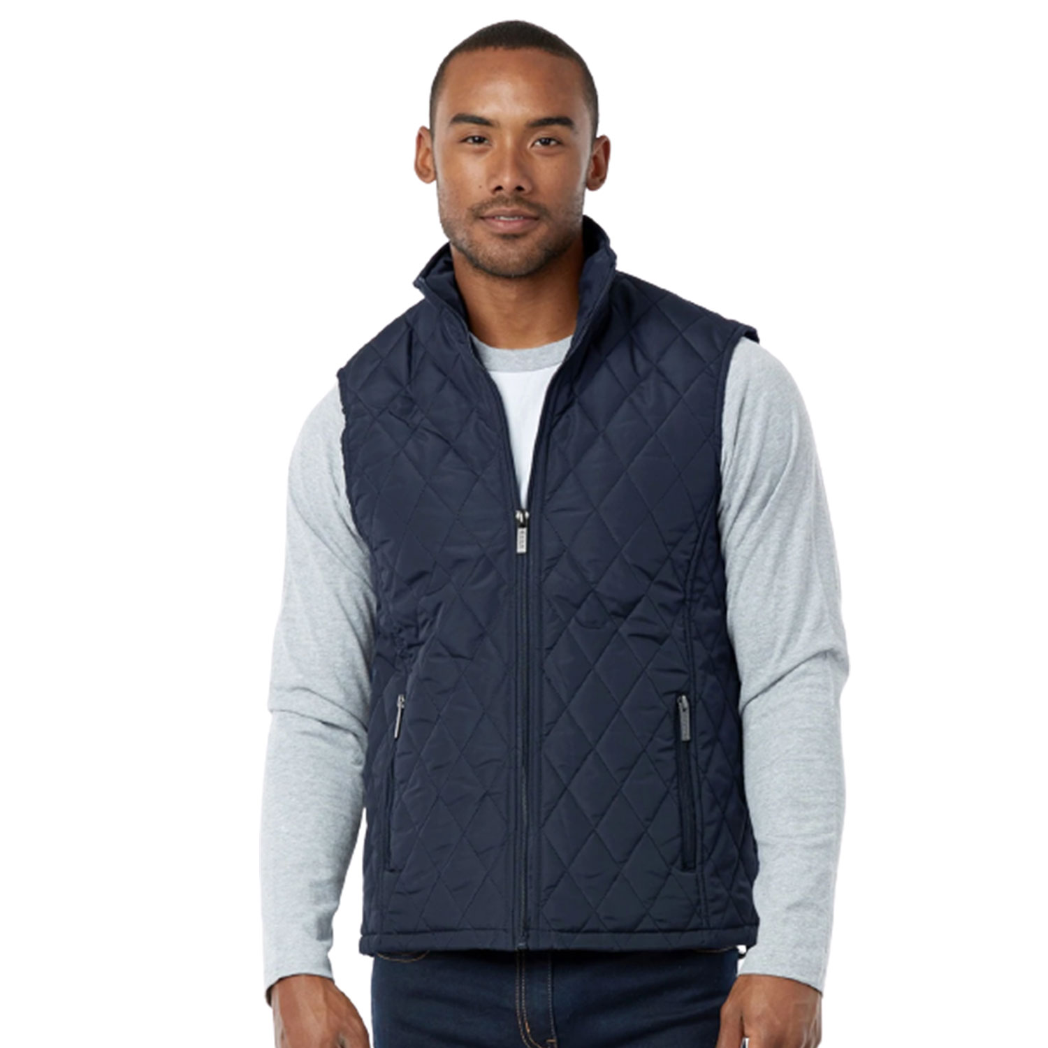 ET TU MEN'S DIAMOND QUILTED PUFFER VEST