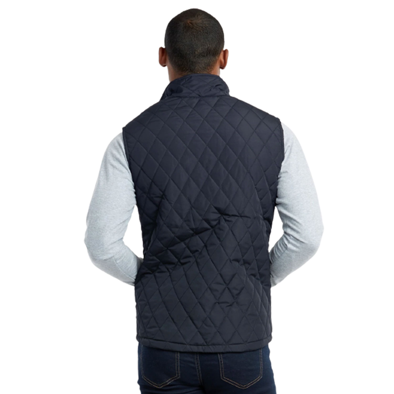 ET TU MEN'S DIAMOND QUILTED PUFFER VEST