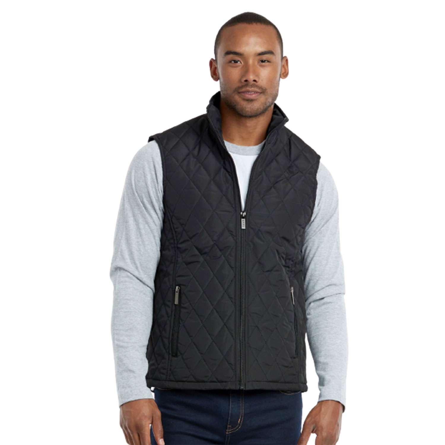 ET TU MEN'S DIAMOND QUILTED PUFFER VEST