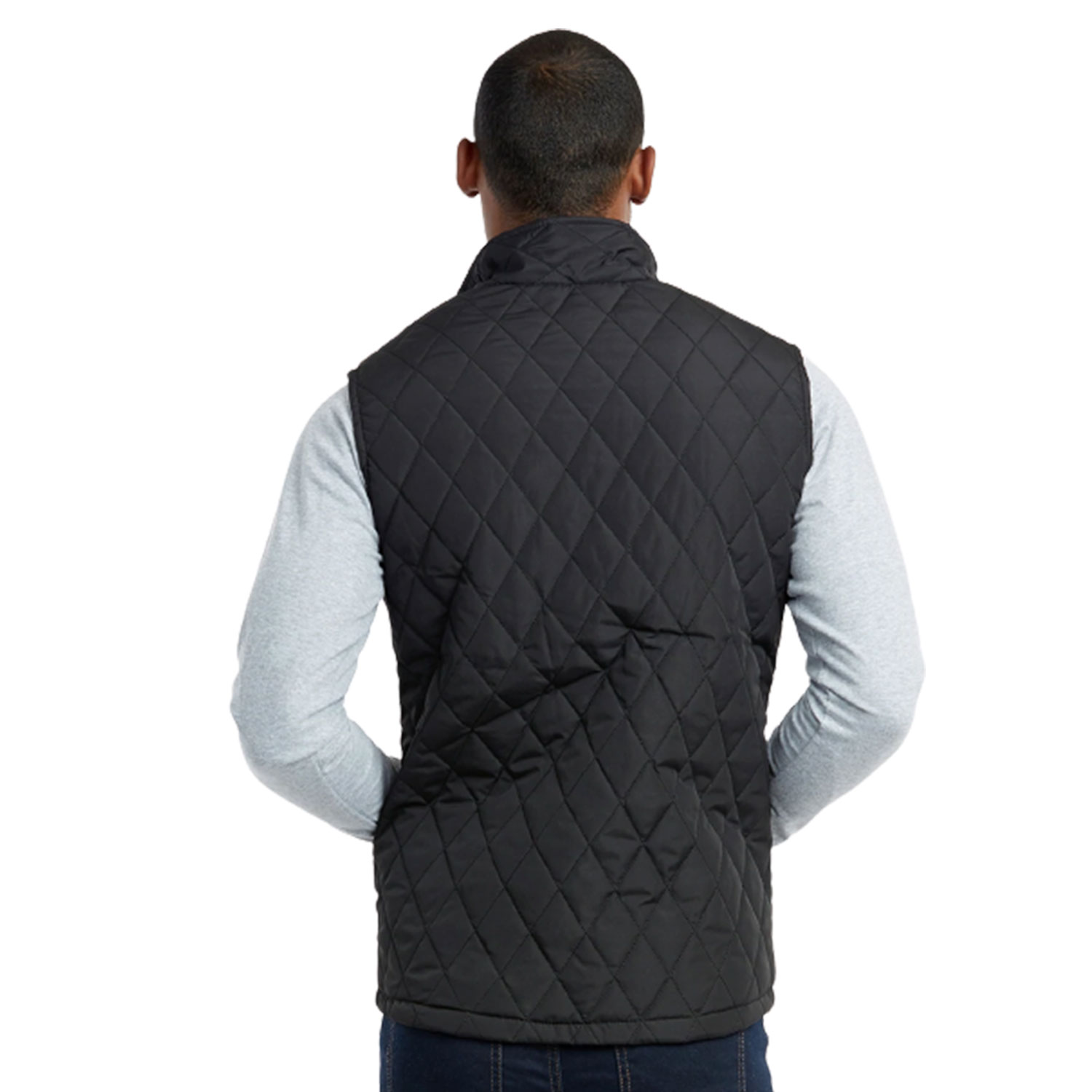 ET TU MEN'S DIAMOND QUILTED PUFFER VEST