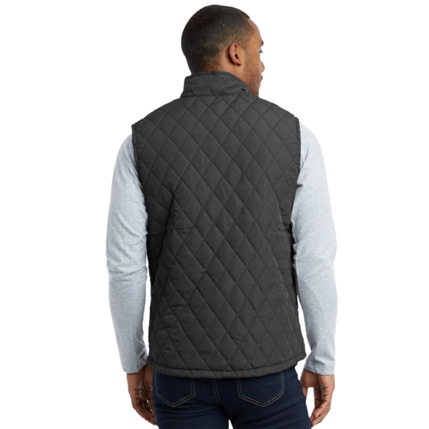 ET TU MEN'S DIAMOND QUILTED PUFFER VEST