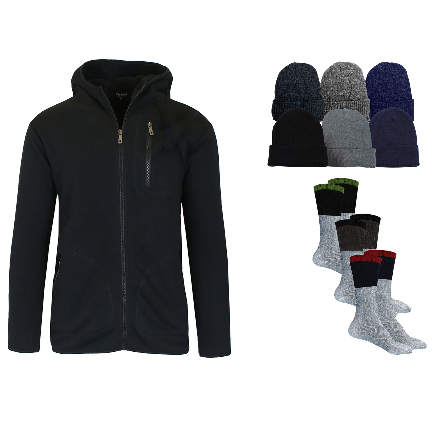 Men's Sherpa Winter Gift Set Bundle