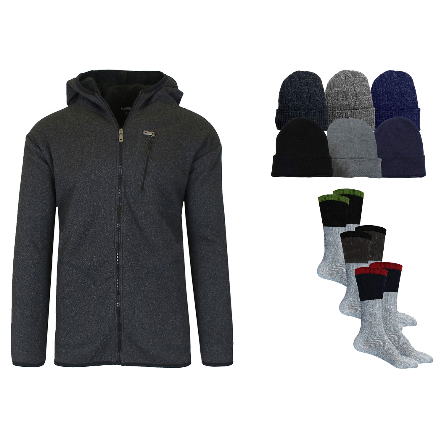 Men's Sherpa Winter Gift Set Bundle