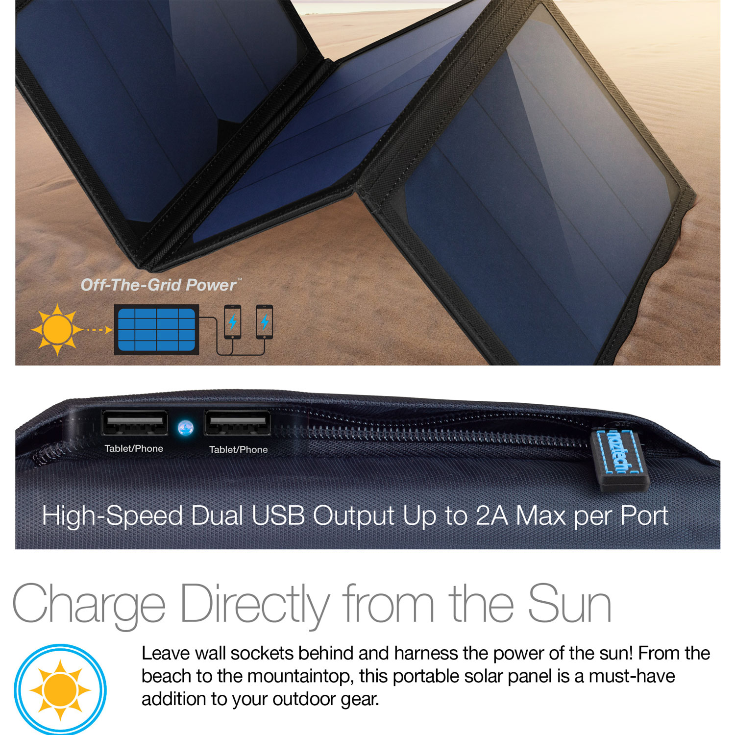 Naztech 3A Solar Panel