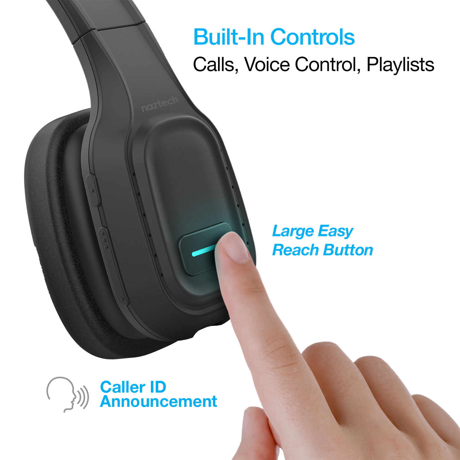 Naztech NXT-700 Xtreme Noise Cancelling Wireless Headset