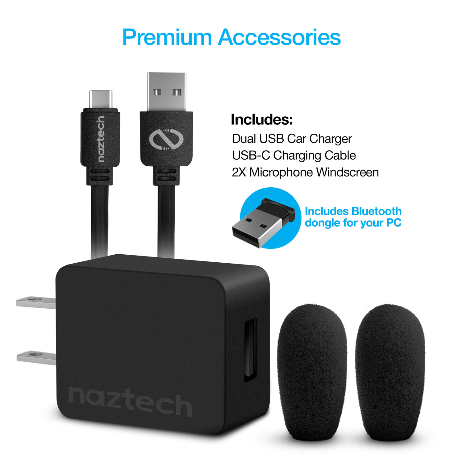 Naztech NXT-700Pro Noise Cancelling Wireless Headset