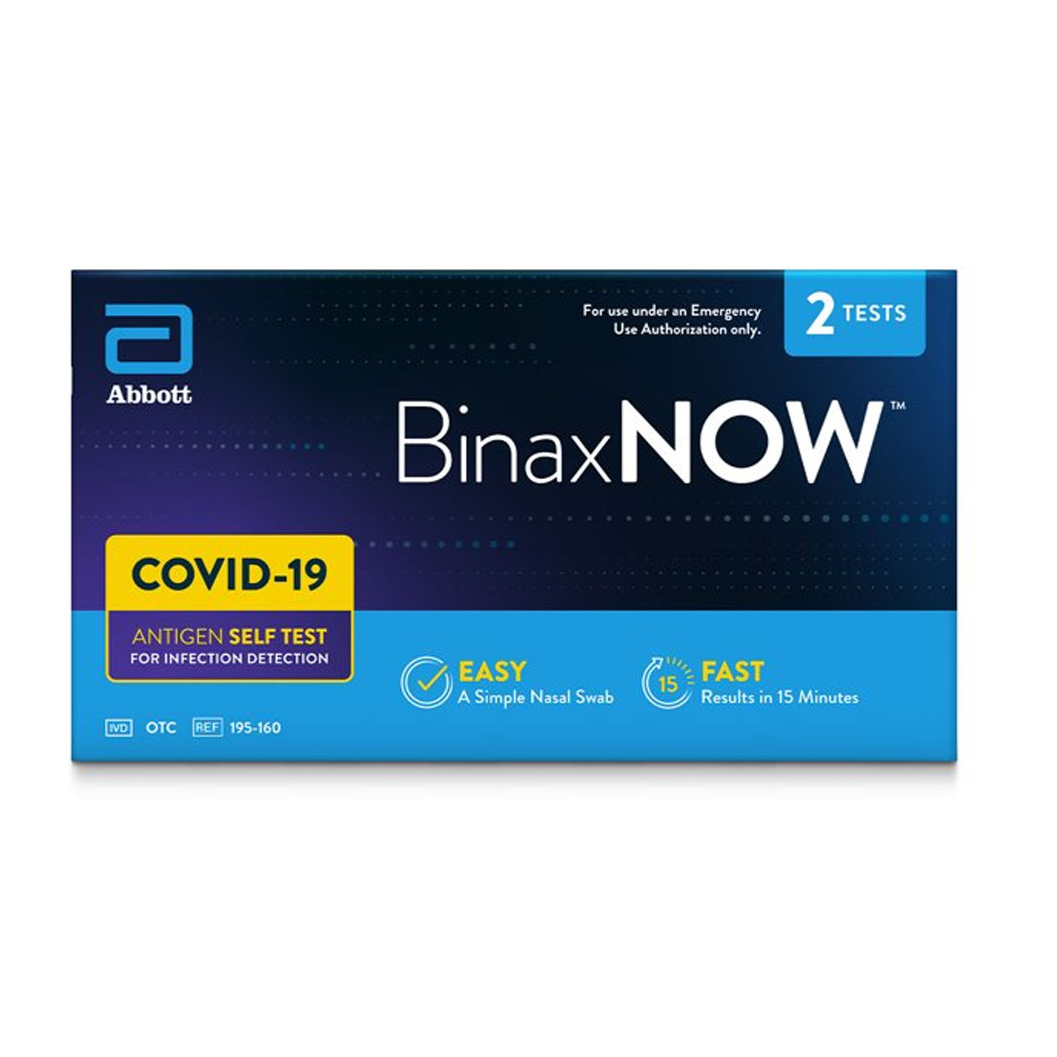 BinaxNOW COVID-19 Antigen Self-Test At Home Kit