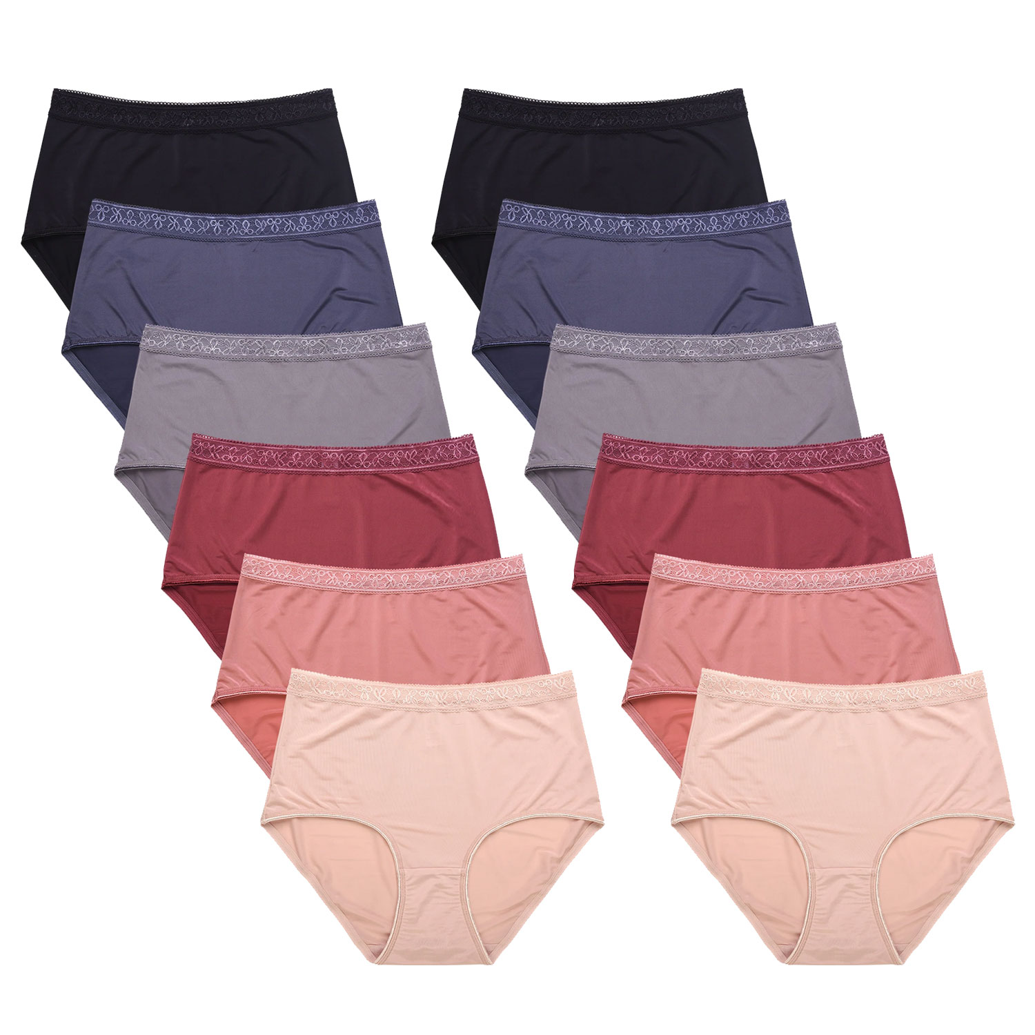 Mamia Ladies Brief Panty Pack Of 12