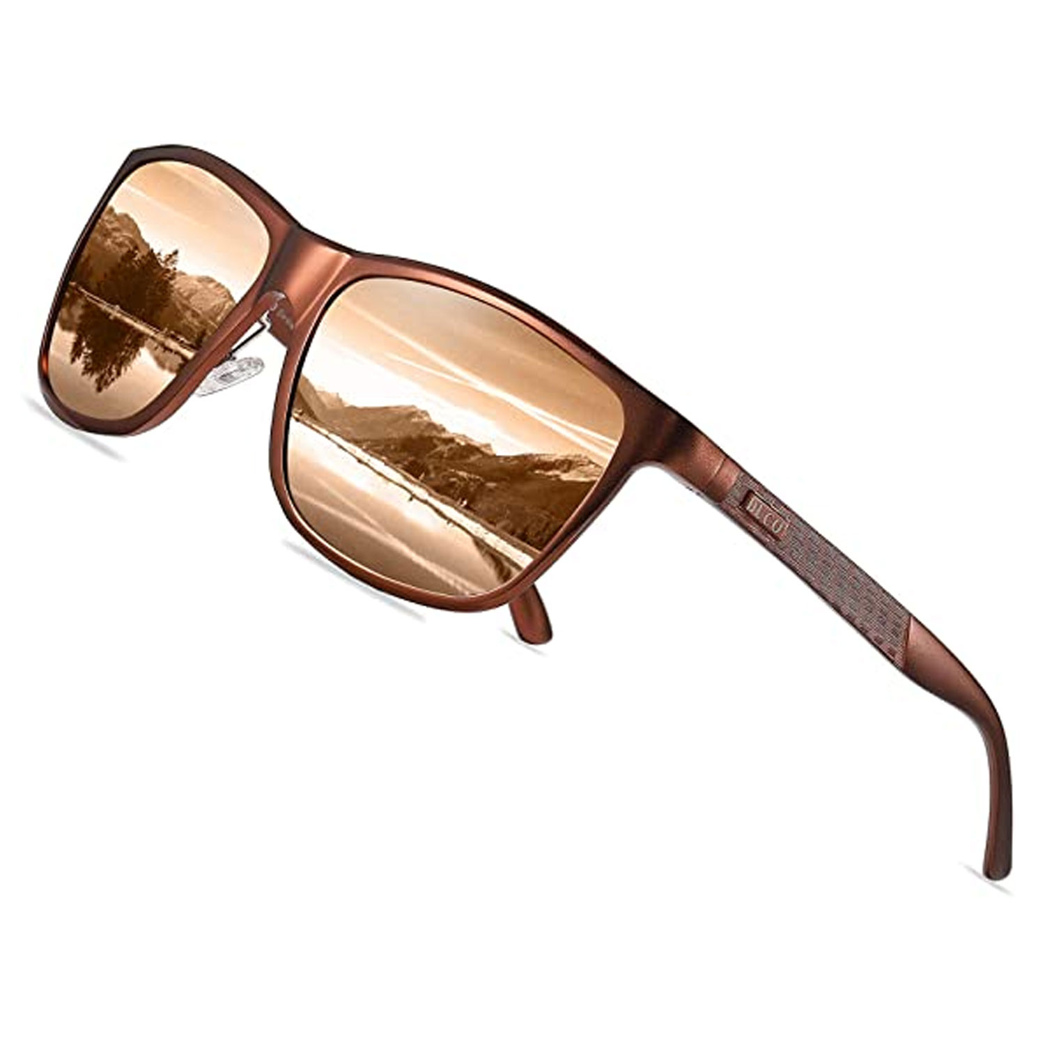Duco Men's Sports Polarized Al Mg Metal Frame Sunglasses