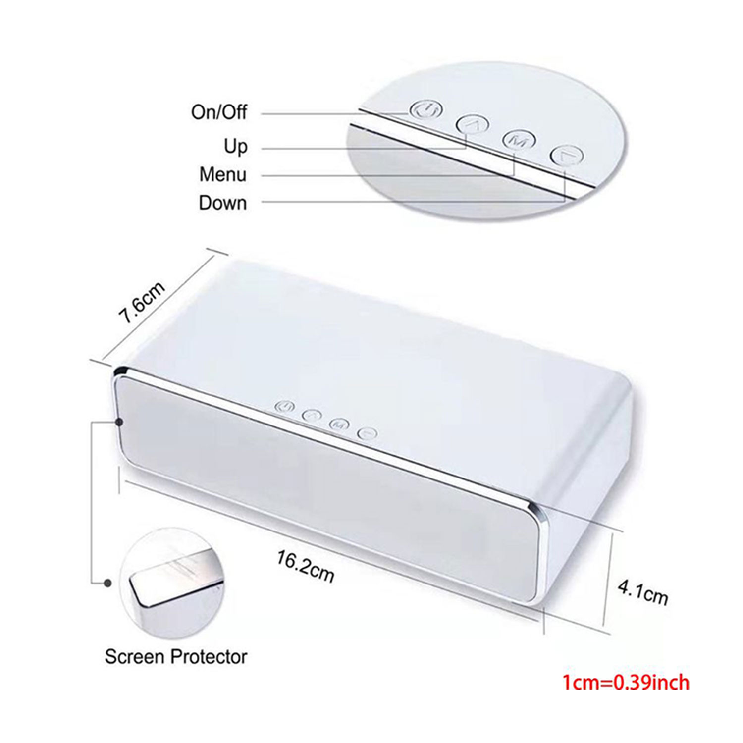 LED Alarm Clock With Wireless Charger And USB Port