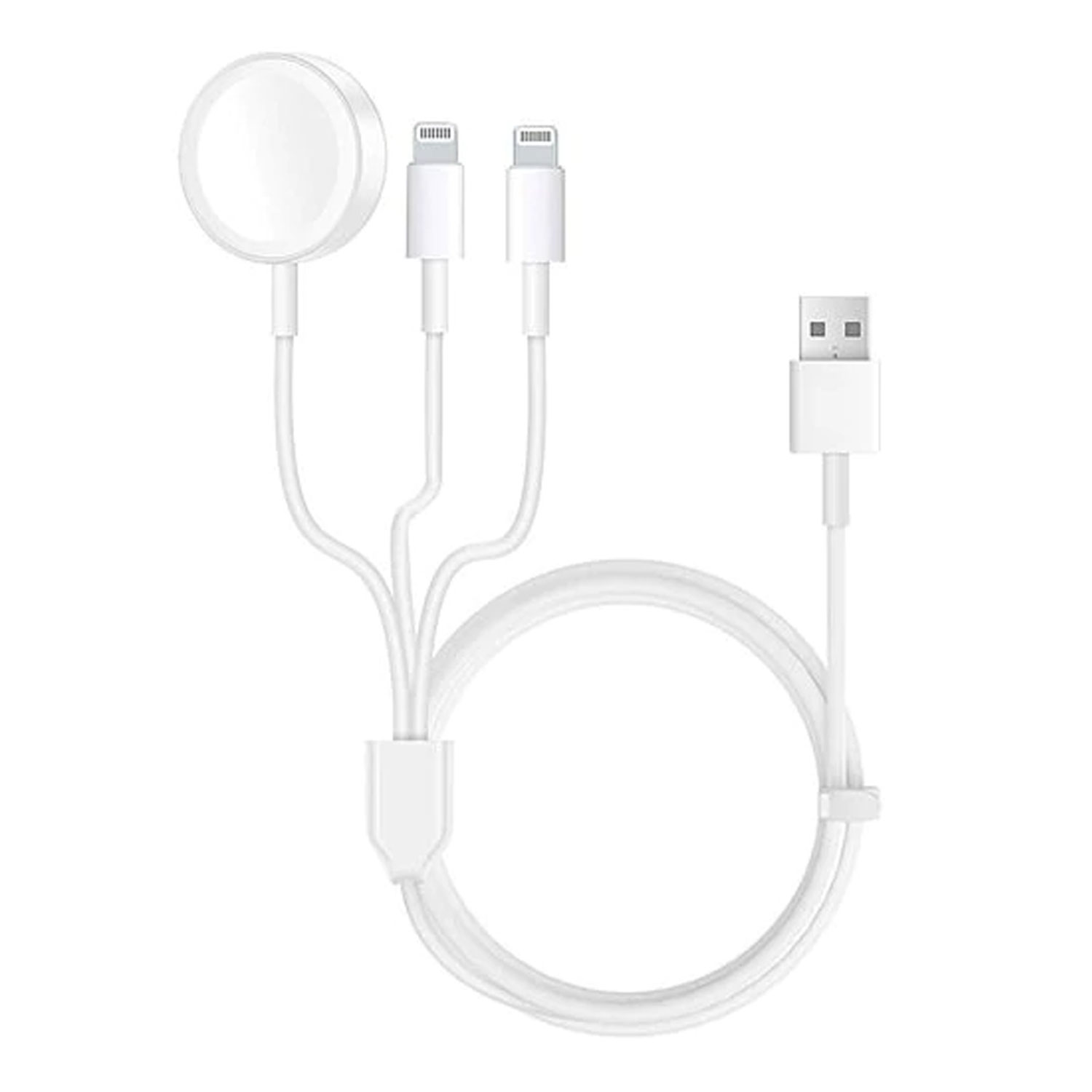 3-in-1 Cable Compatible With Iphone And  Iwatch