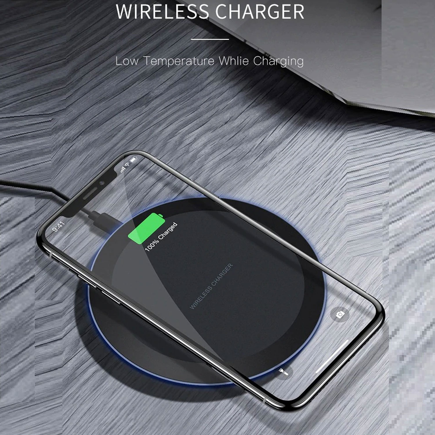 Universal 10W Fast Wireless Charging Pad For Qi-Enabled Devices
