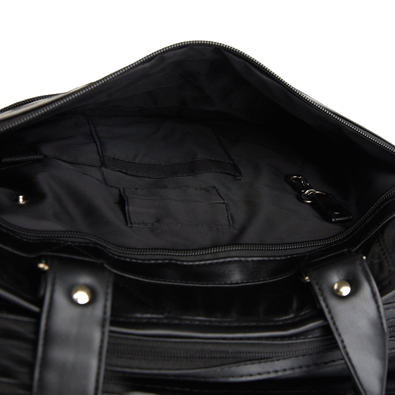 Black Leather Briefcase With Laptop Pocket