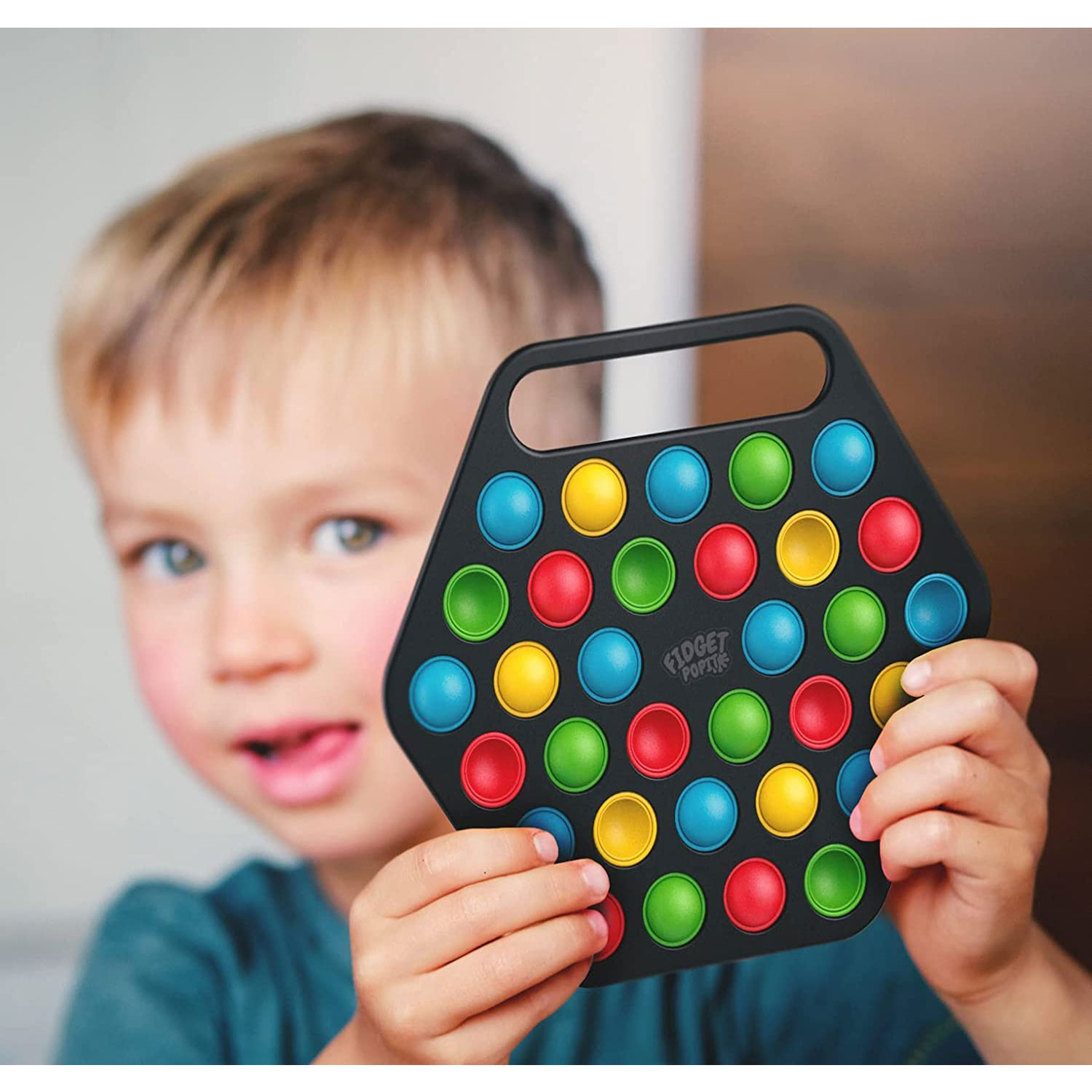 32 Colors Hard Shell Pop It Fidget Toy Board