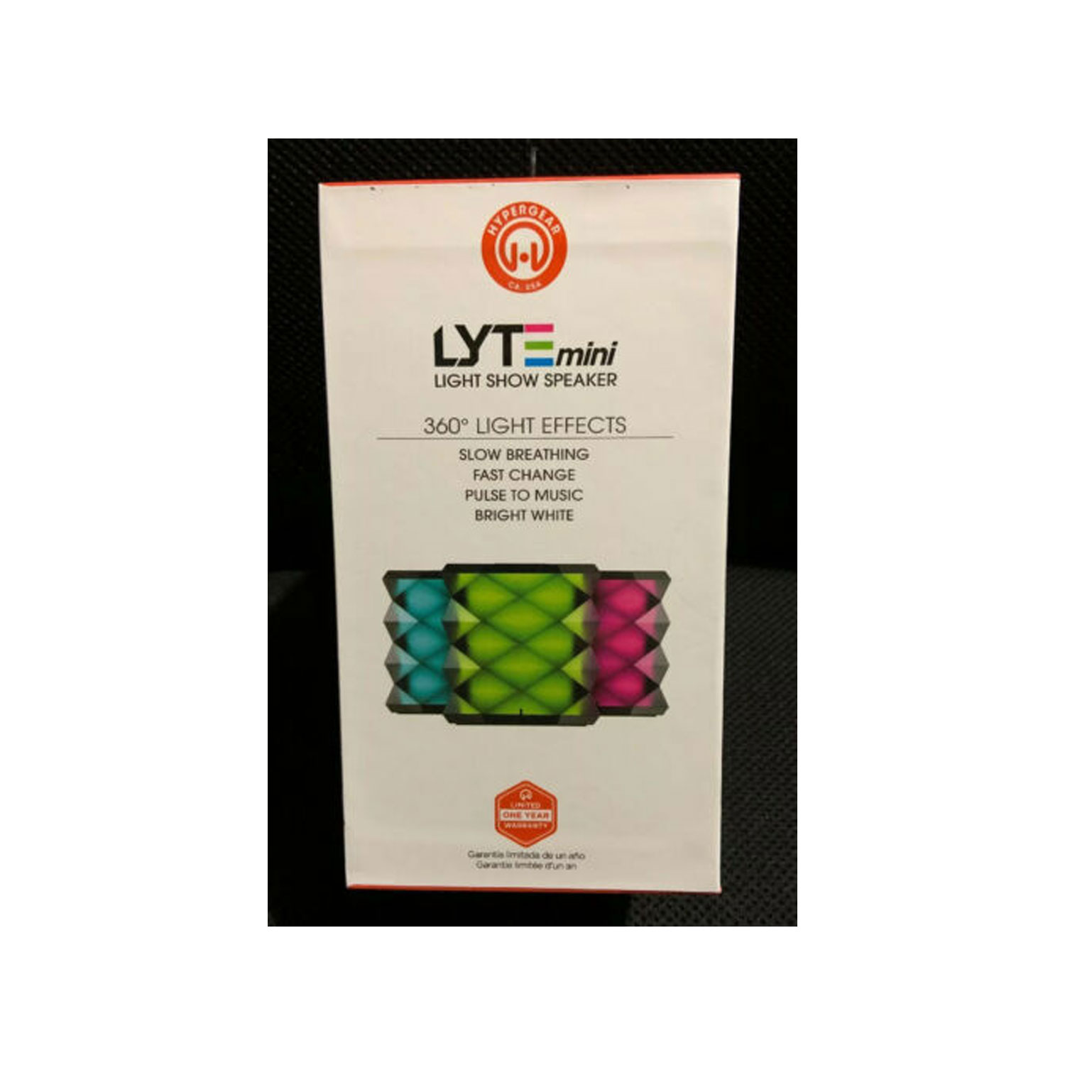HyperGear LYTE Mini Wireless LED Speaker - Black