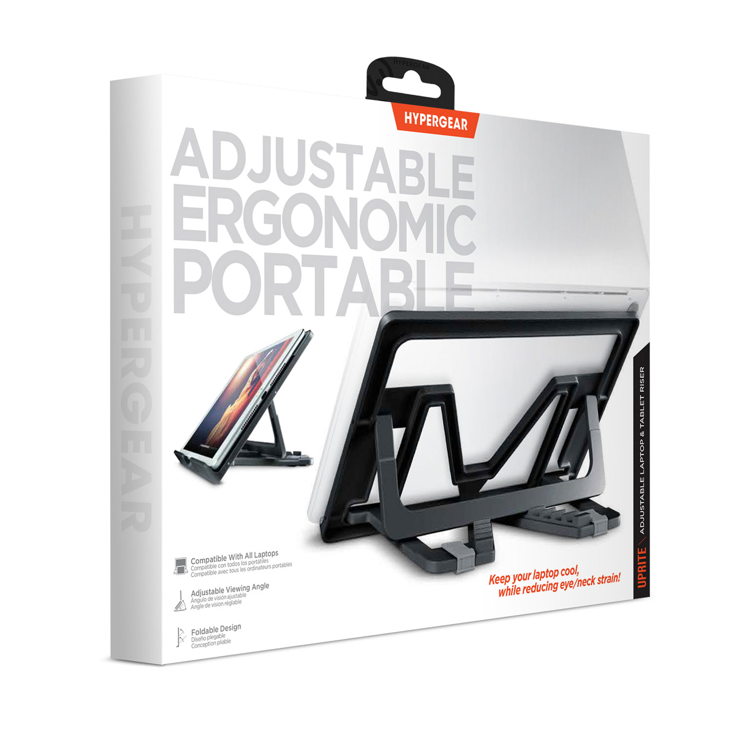 HyperGear UpRite Adjustable Laptop And Tablet Riser Stand