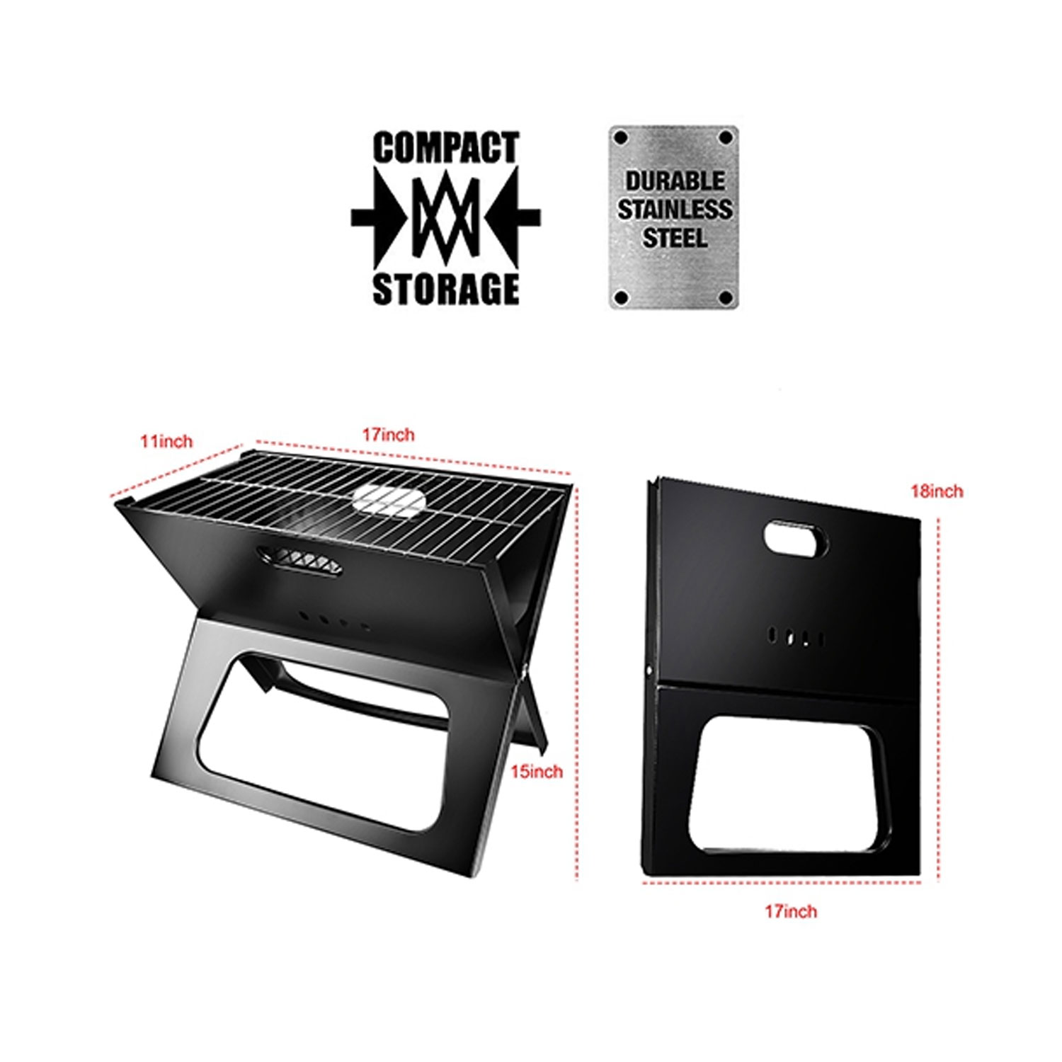 Foldable Portable BBQ Grill-iMounTEK
