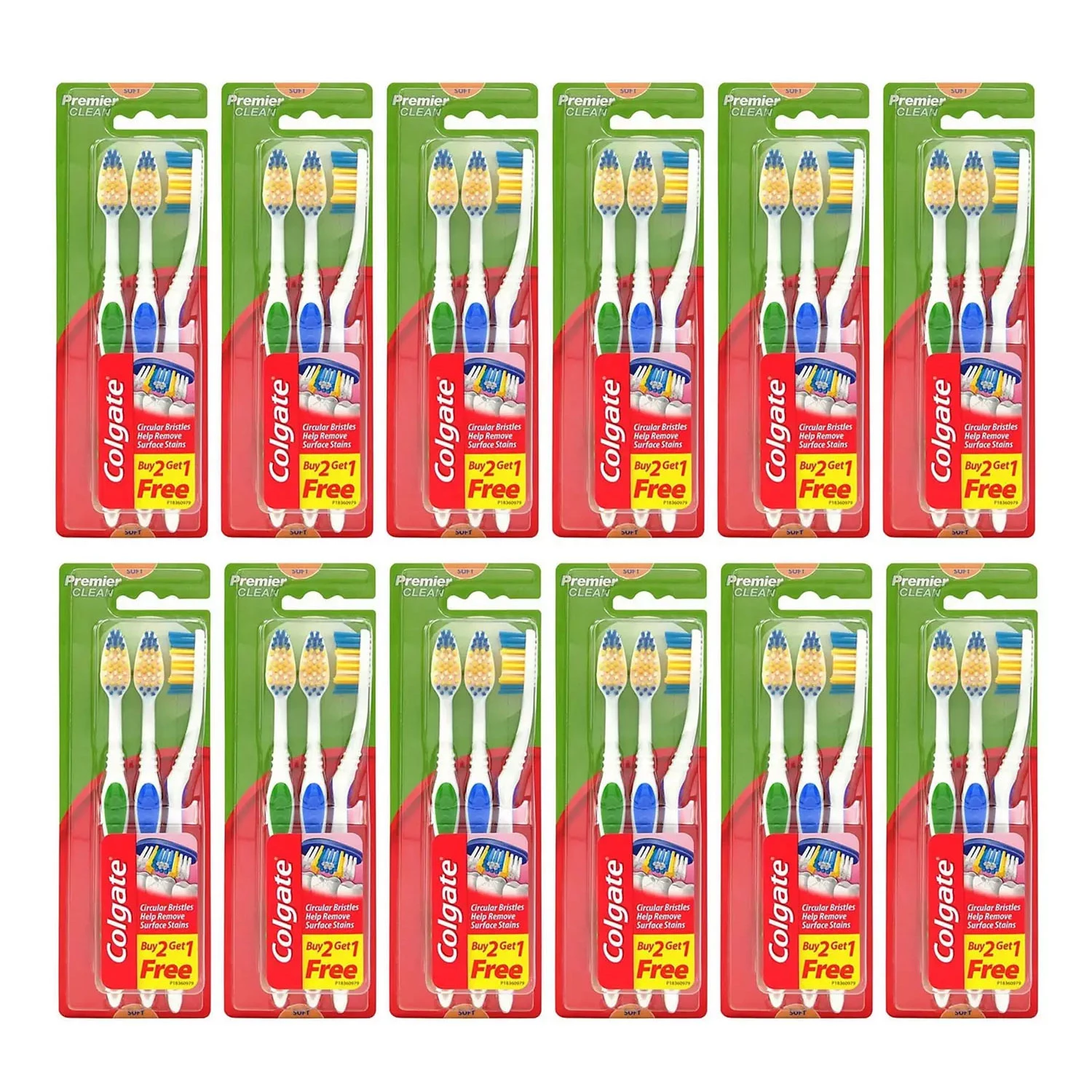 24 -Pack Colgate Premier Clean Self Toothbrushes