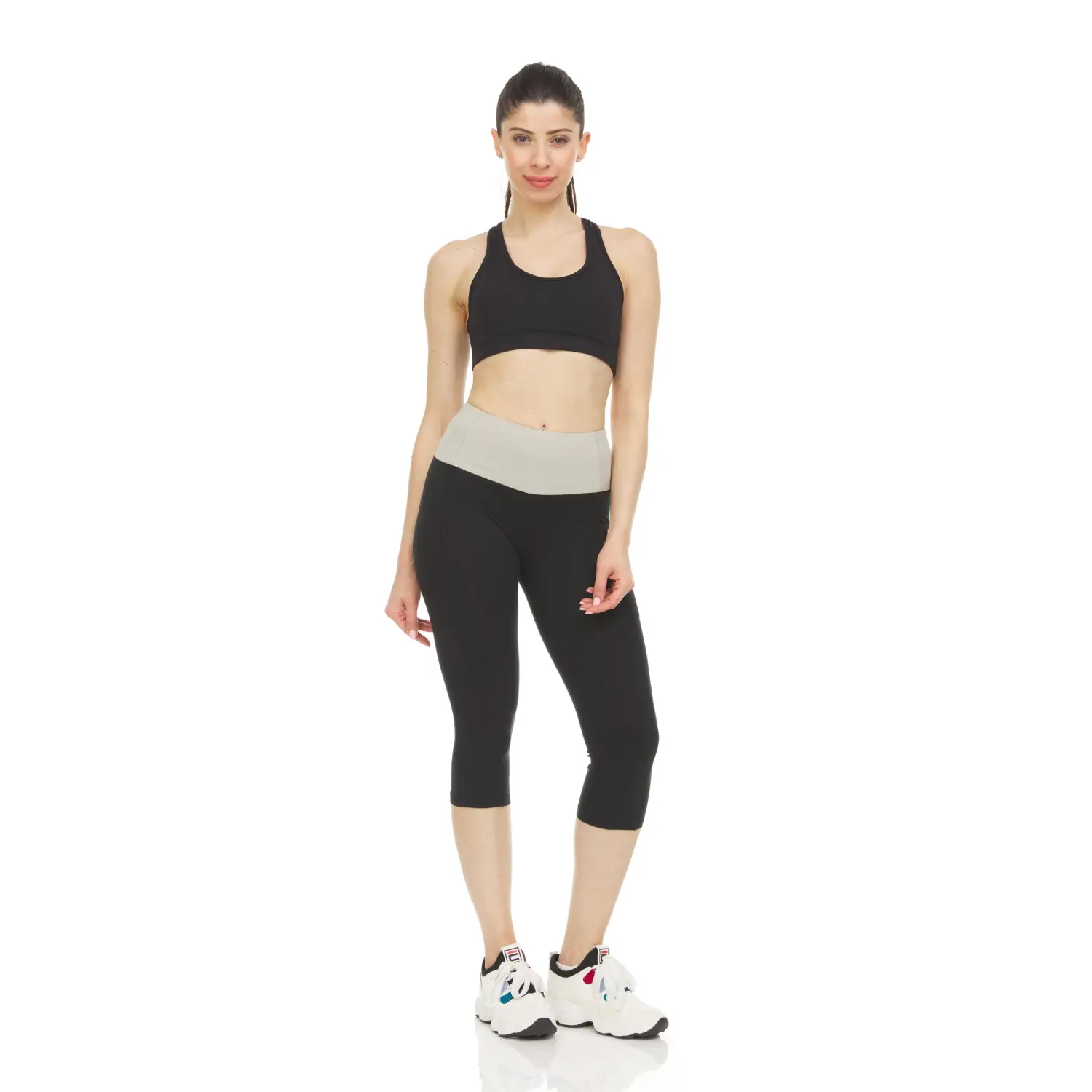 Women's Active Performance Yoga Stretch Capri Leggings Available in multi pack