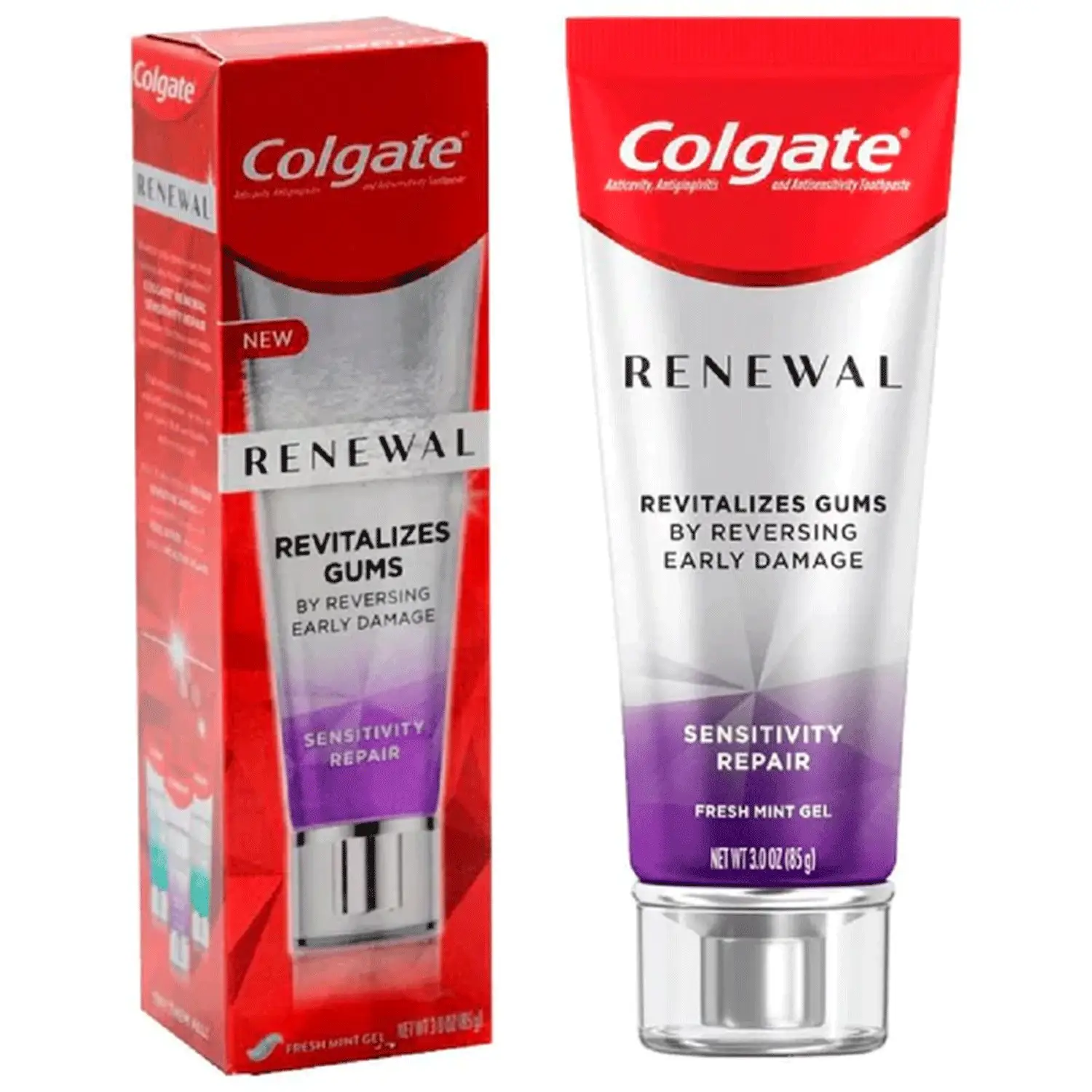 Colgate Renewal Sensitivity Repair Gel Toothpaste In Fresh Mint - 6 Pack