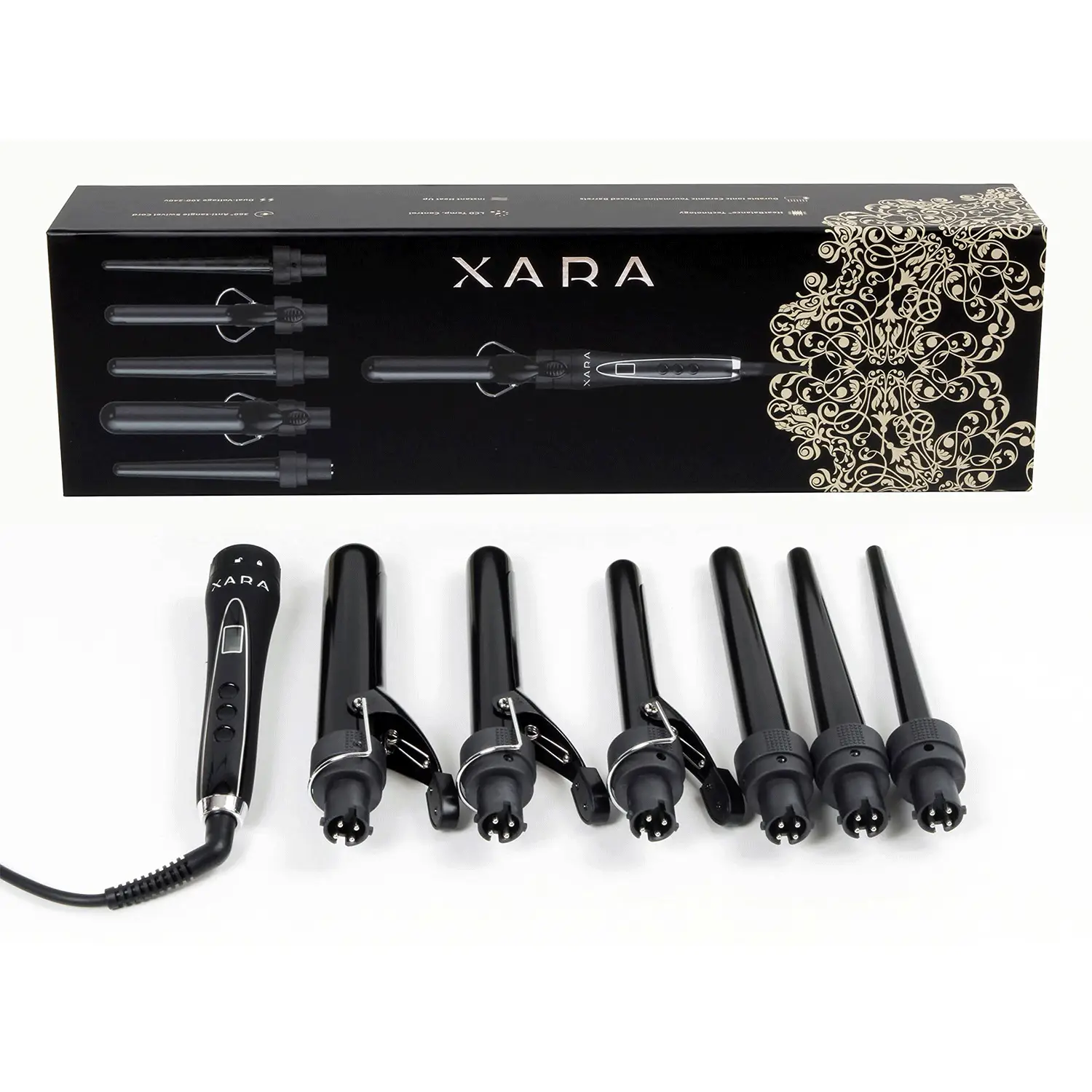 Gel UV Light Nail Dryer and Professional Curling Iron Set