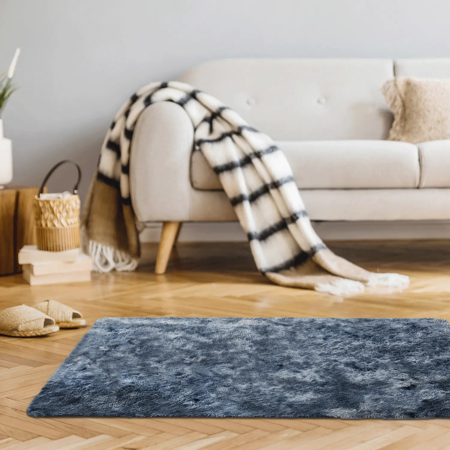 Merry Home Living Room Fuzzy Area Rugs for Bedroom Fluffy for Kids Room, Floor Indoor Shaggy Plush 