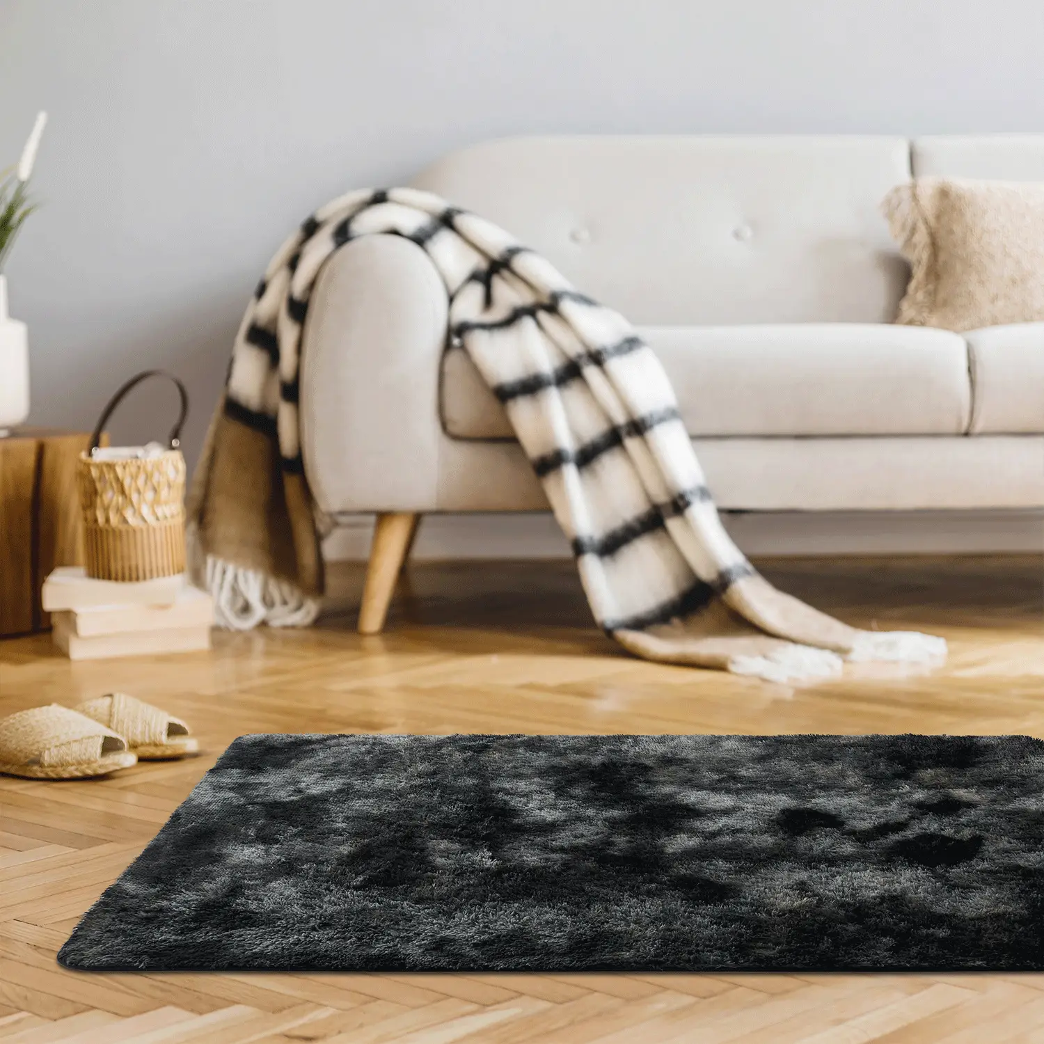 Merry Home Living Room Fuzzy Area Rugs for Bedroom Fluffy for Kids Room, Floor Indoor Shaggy Plush 
