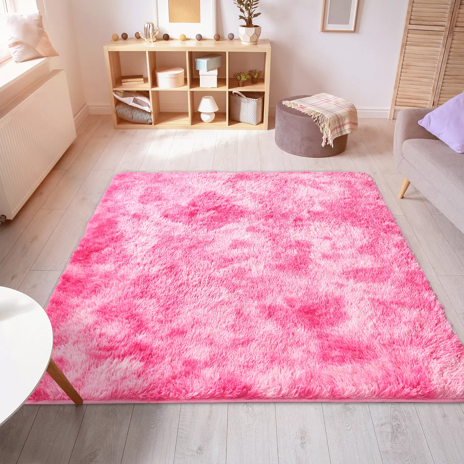 Merry Home Living Room Fuzzy Area Rugs for Bedroom Fluffy for Kids Room, Floor Indoor Shaggy Plush 