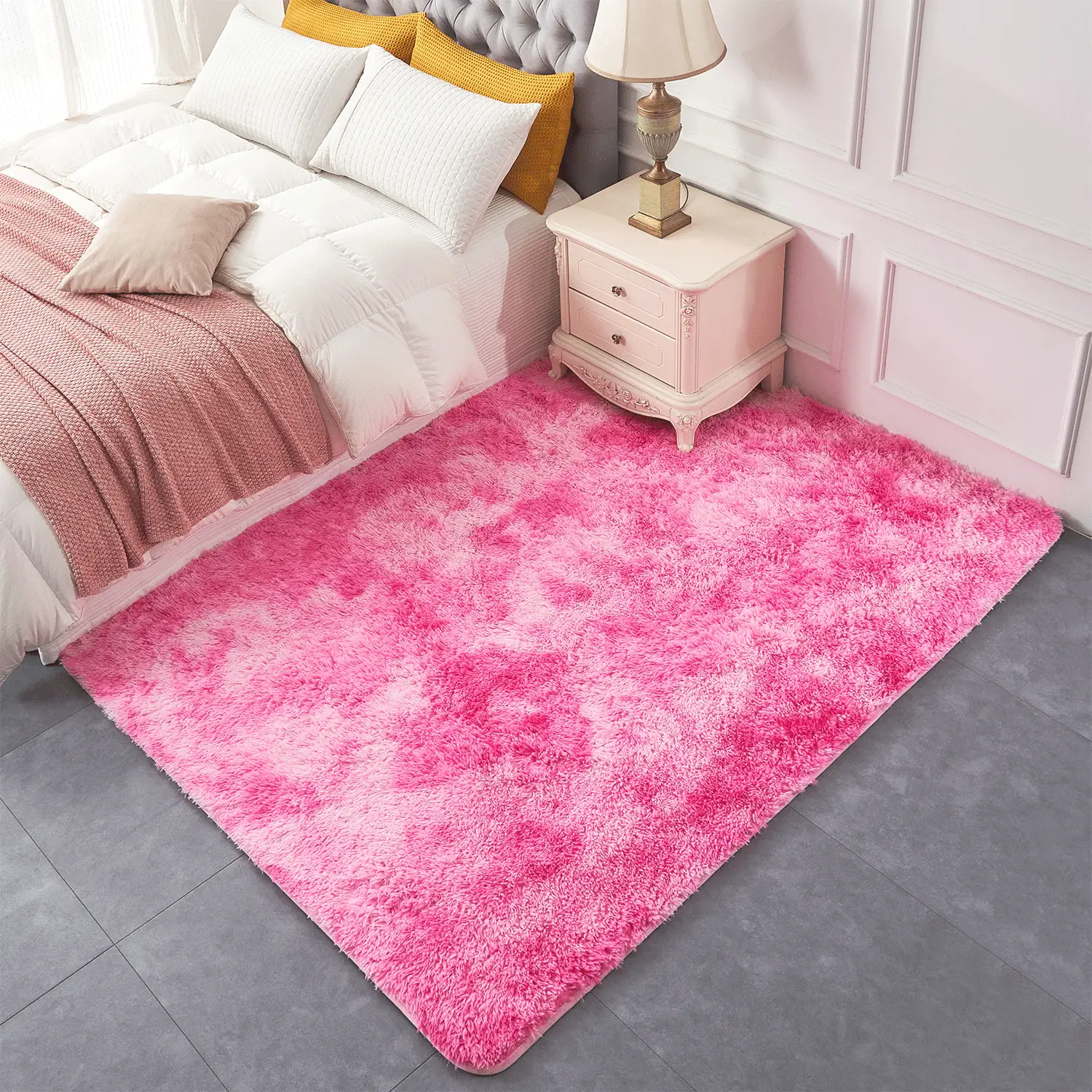 Merry Home Living Room Fuzzy Area Rugs for Bedroom Fluffy for Kids Room, Floor Indoor Shaggy Plush 